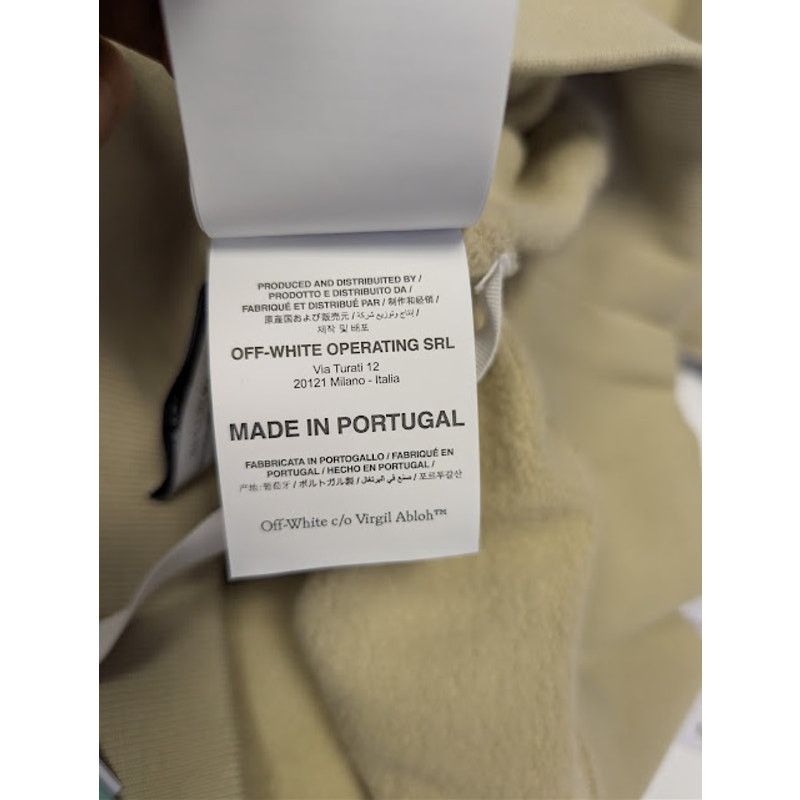 Off-White o1rshd1 Caravagg Crowning Over Hoodie in Dark Sand / Black Size US M / EU 48-50 / 2 - 21 Thumbnail