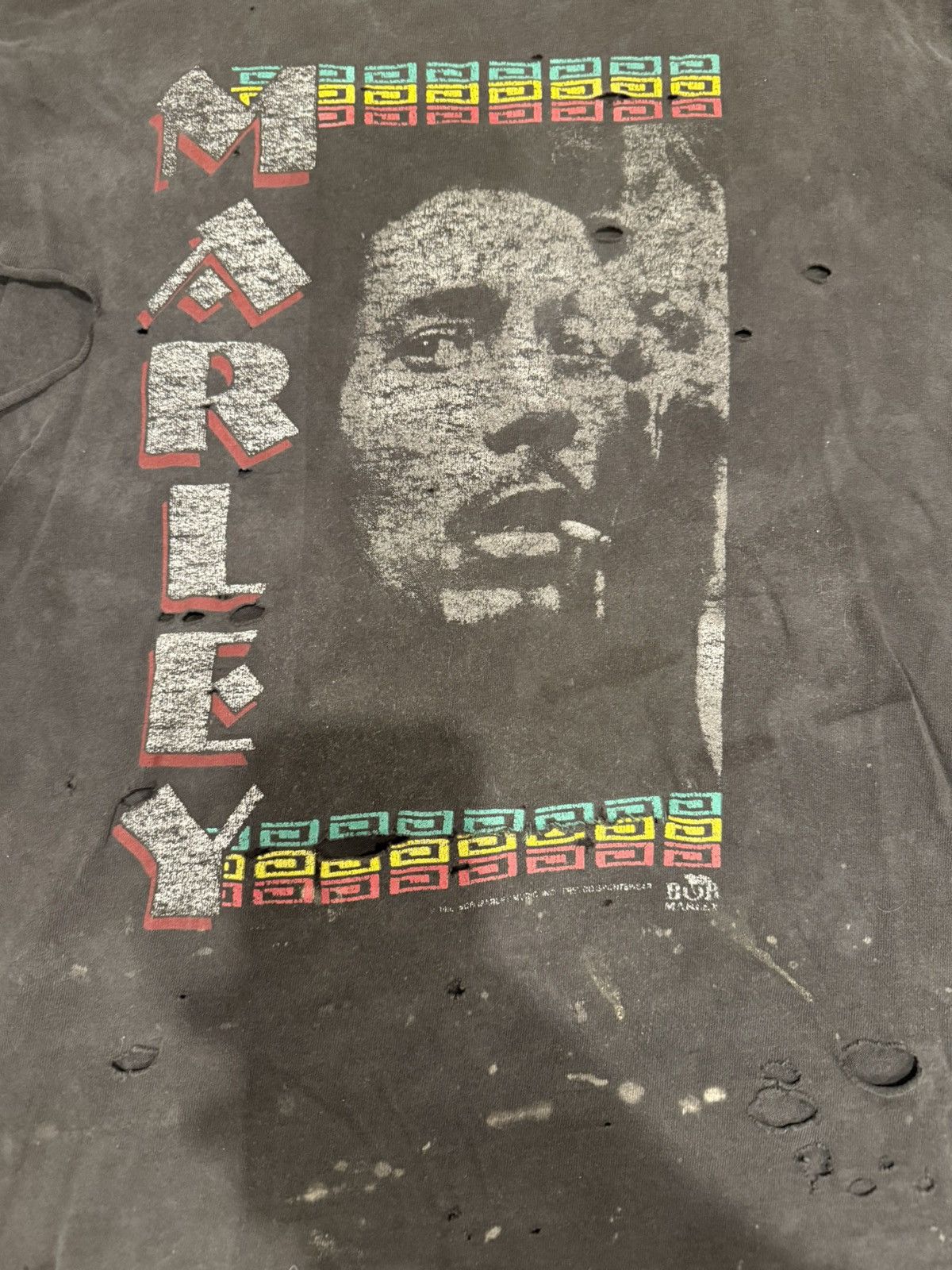 Other BOB MARLEY THRASHED T-SHIRT Size US M / EU 48-50 / 2 - 1 Thumbnail
