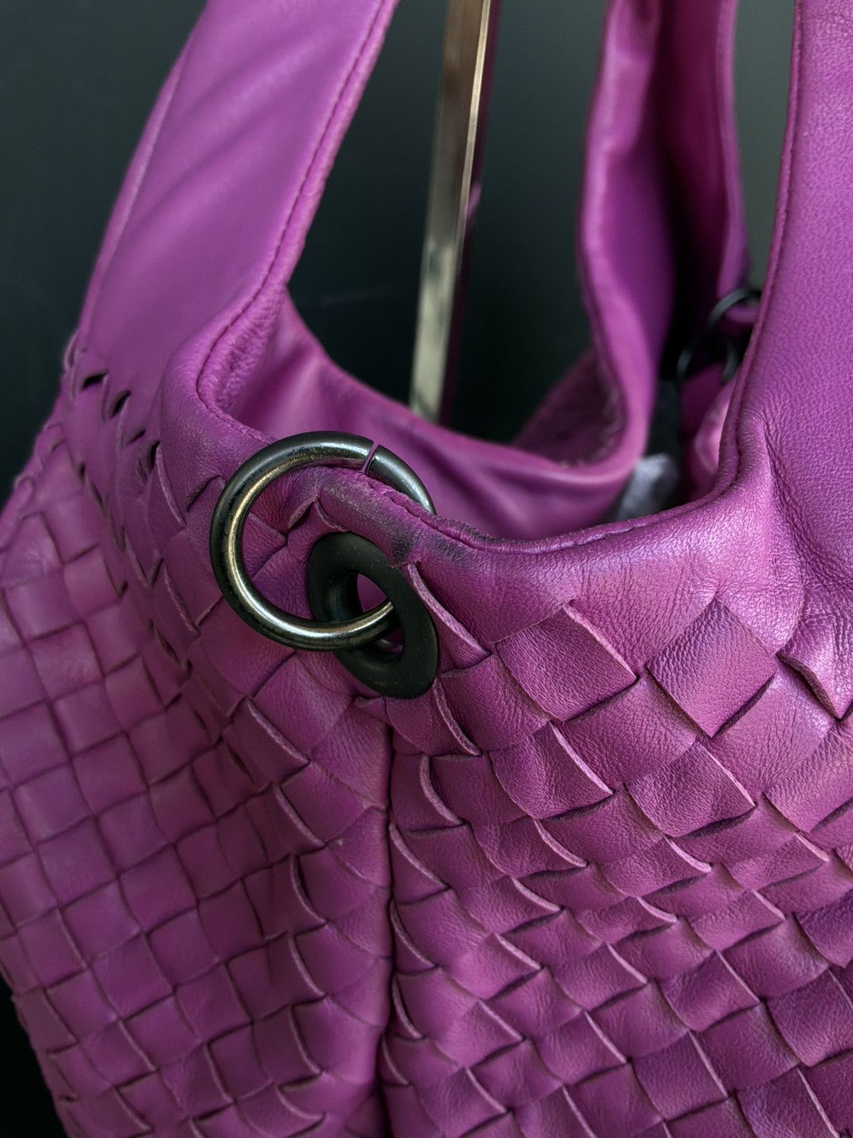 Bottega Veneta Bottega Veneta - Campana Hobo Intrecciato Nappa Leather Size ONE SIZE - 10 Thumbnail