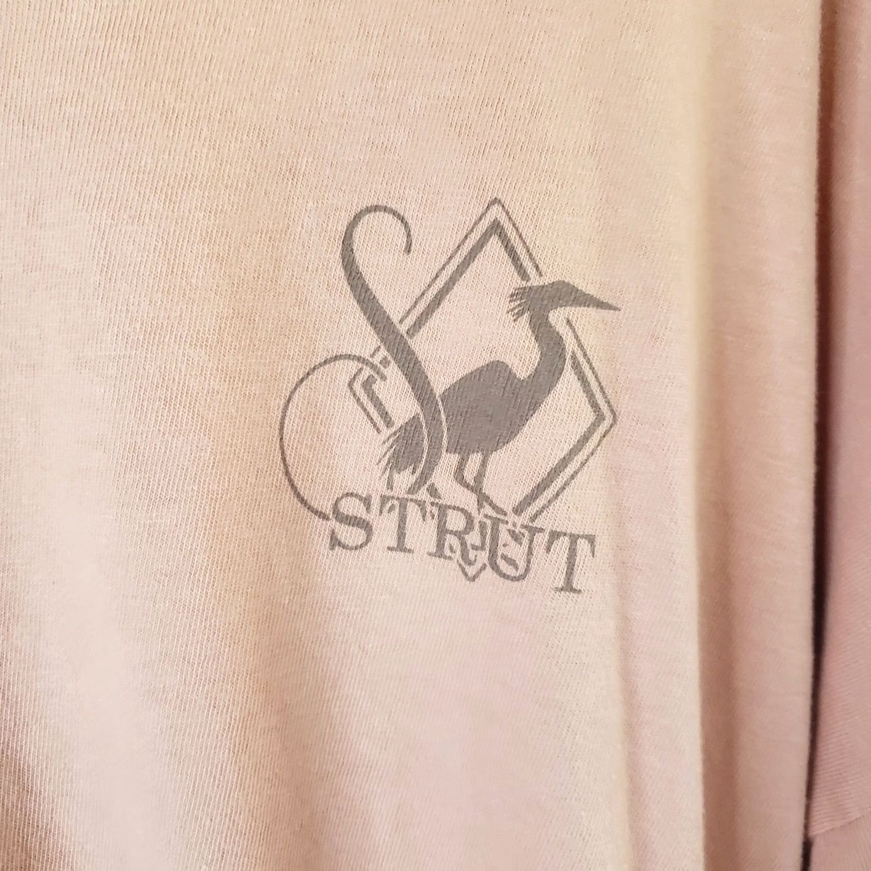 Vintage Southern Strut T-Shirt Men's 3XL Coral Long Sleeve Ducks Dogs Hunting Logo Crew Neck Jersey Cotton USA -NS Size US XXL / EU 58 / 5 - 5 Thumbnail