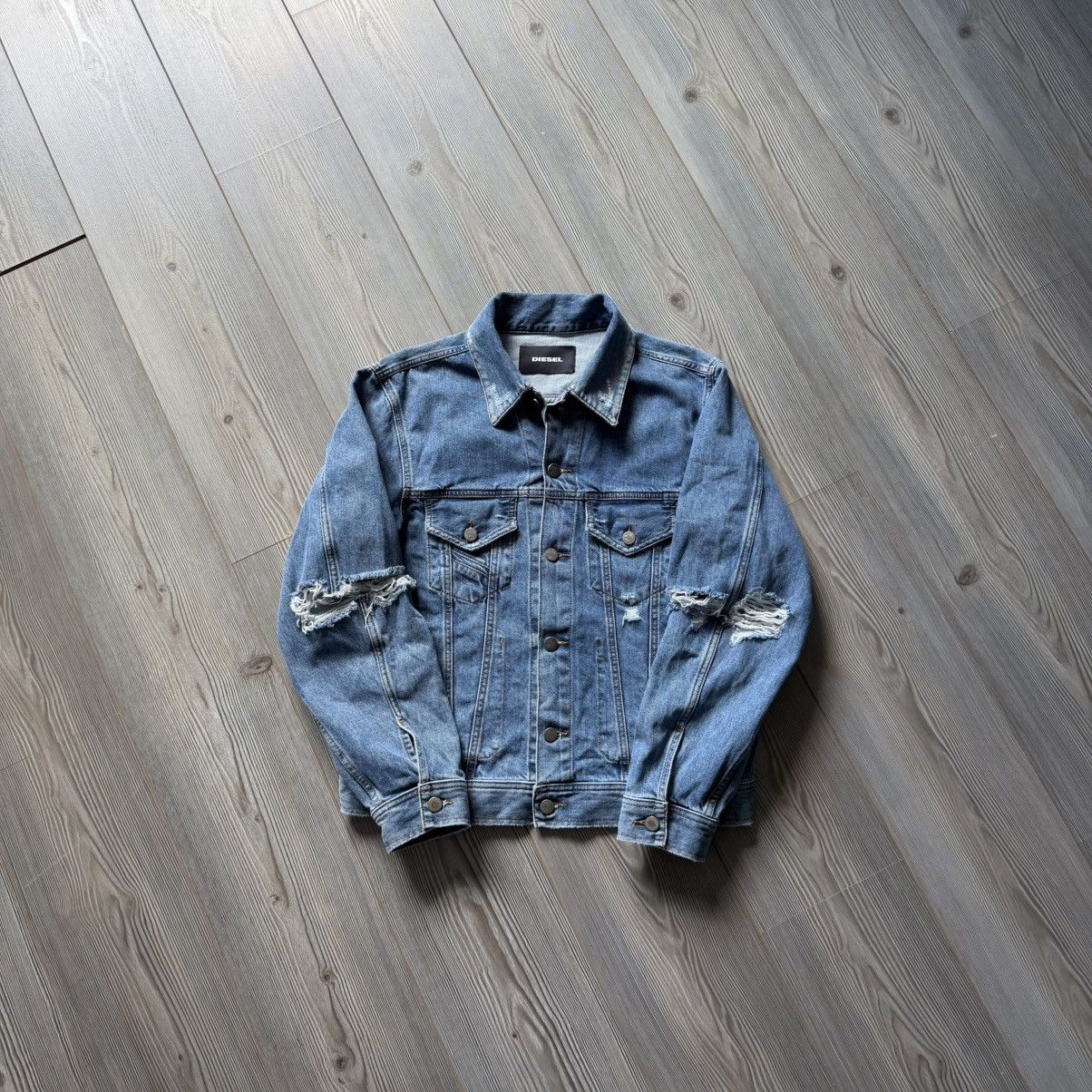 Diesel Rare Diesel D-Robyn Distressed Elbows Denim Jacket M Size US M / EU 48-50 / 2 - 4 Thumbnail