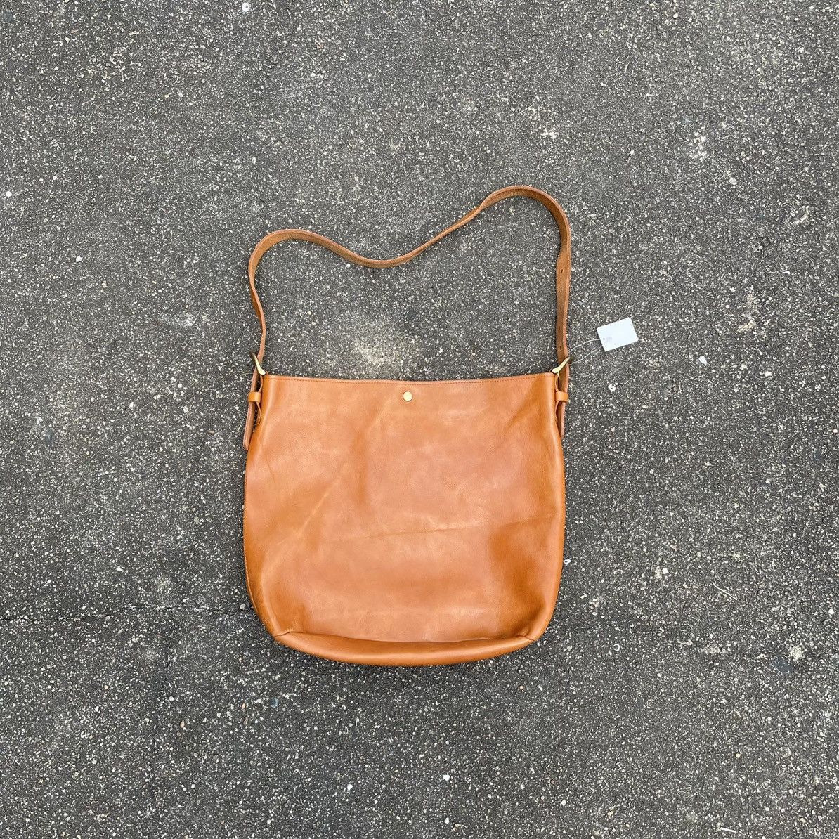 Japanese Brand Tideway Japan Full Leather Oversized Crossbody Size ONE SIZE - 1 Thumbnail