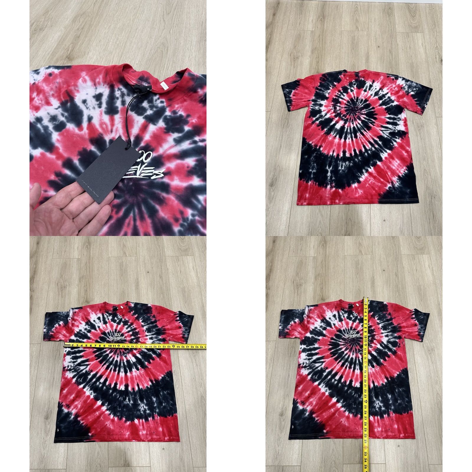 100 Thieves NWT 100 Thieves Jam Red/Black Men’s T-Shirt XL Crew Neck Short Sleeve Cotton Logo Multicolor 100 Thieves Jam Theme Size US XL / EU 56 / 4 - 8 Thumbnail