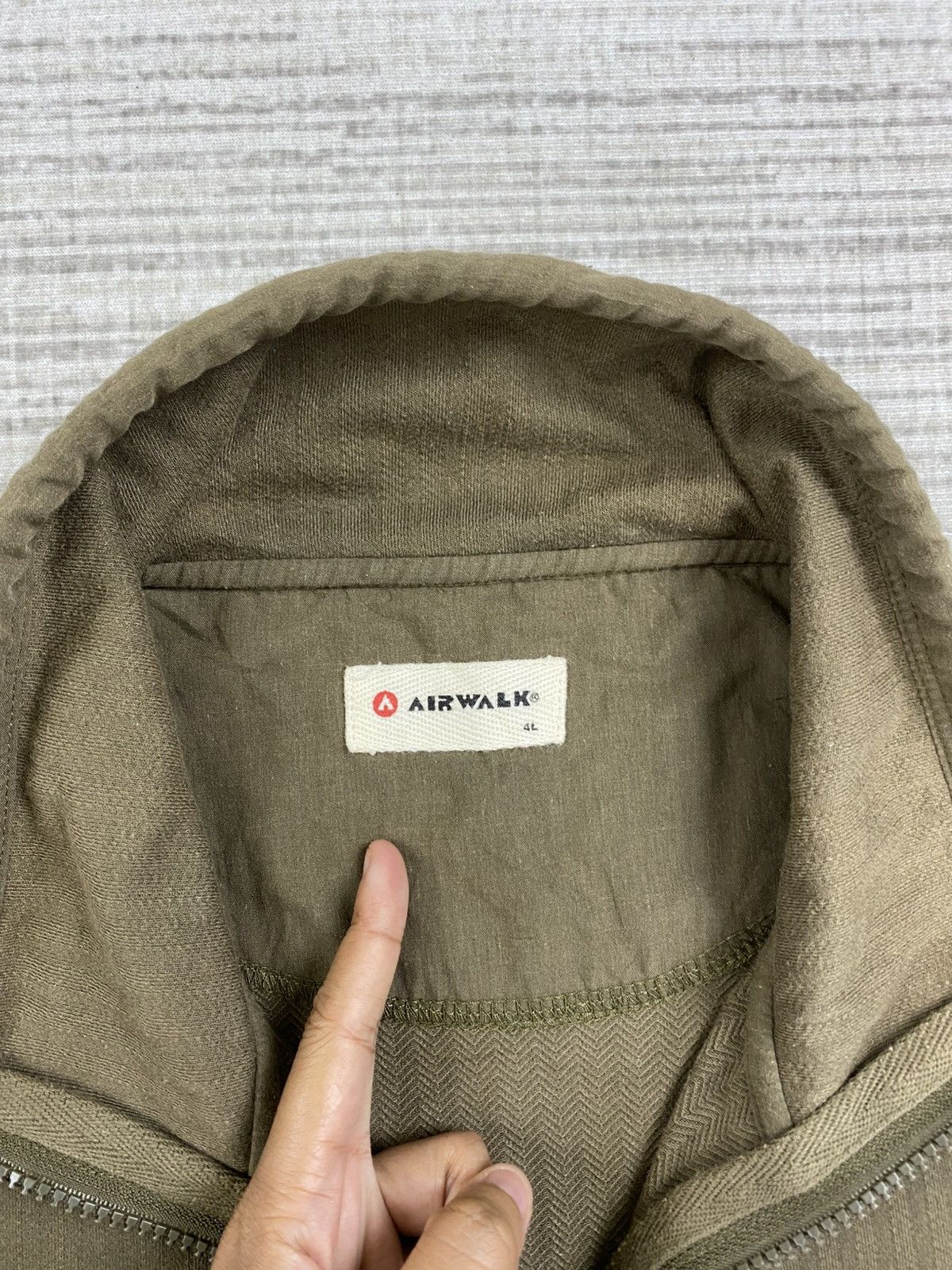 Airwalk Vintage U.S AIRWALK Military Style Zipper Jacket Size US XL / EU 56 / 4 - 12 Thumbnail