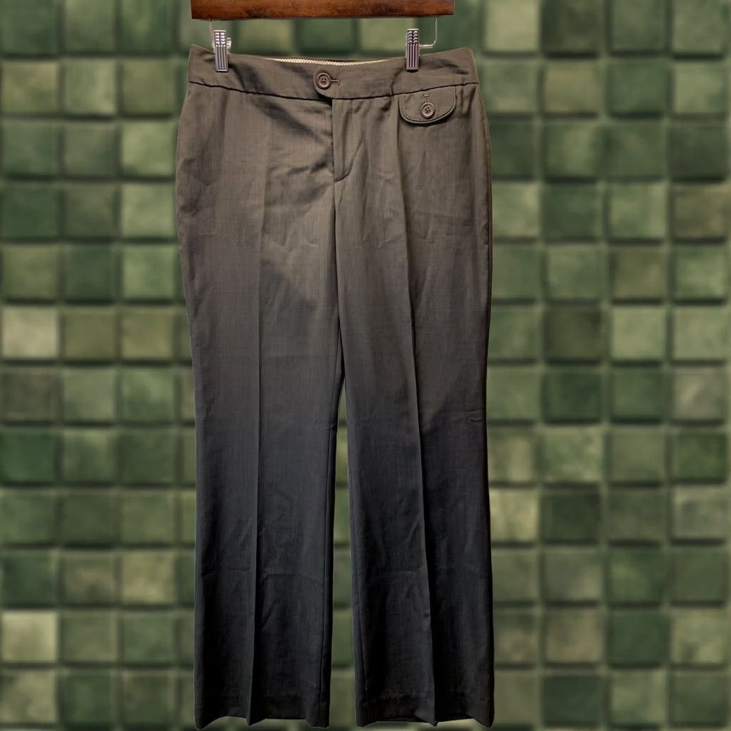Banana Republic Banana Republic Women’s SZ 6 Martin-Fit 100% Wool Slacks Dress Pants Brown Womens Size 28" / US 6 / IT 42 - 1 Thumbnail