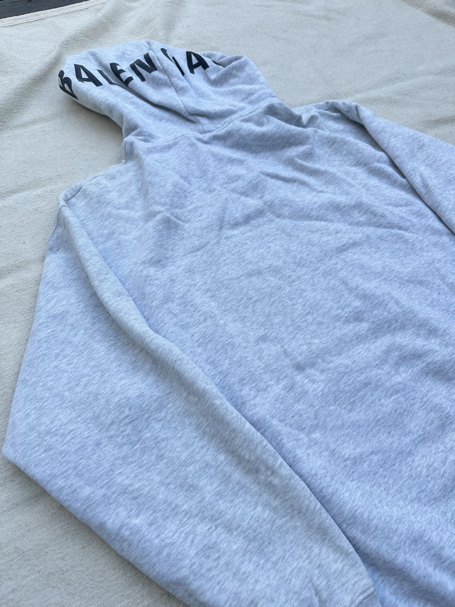 Balenciaga Balenciaga Sweatshirt Hood Back Logo Gray Hoodie Size US XS / EU 42 / 0 - 3 Thumbnail