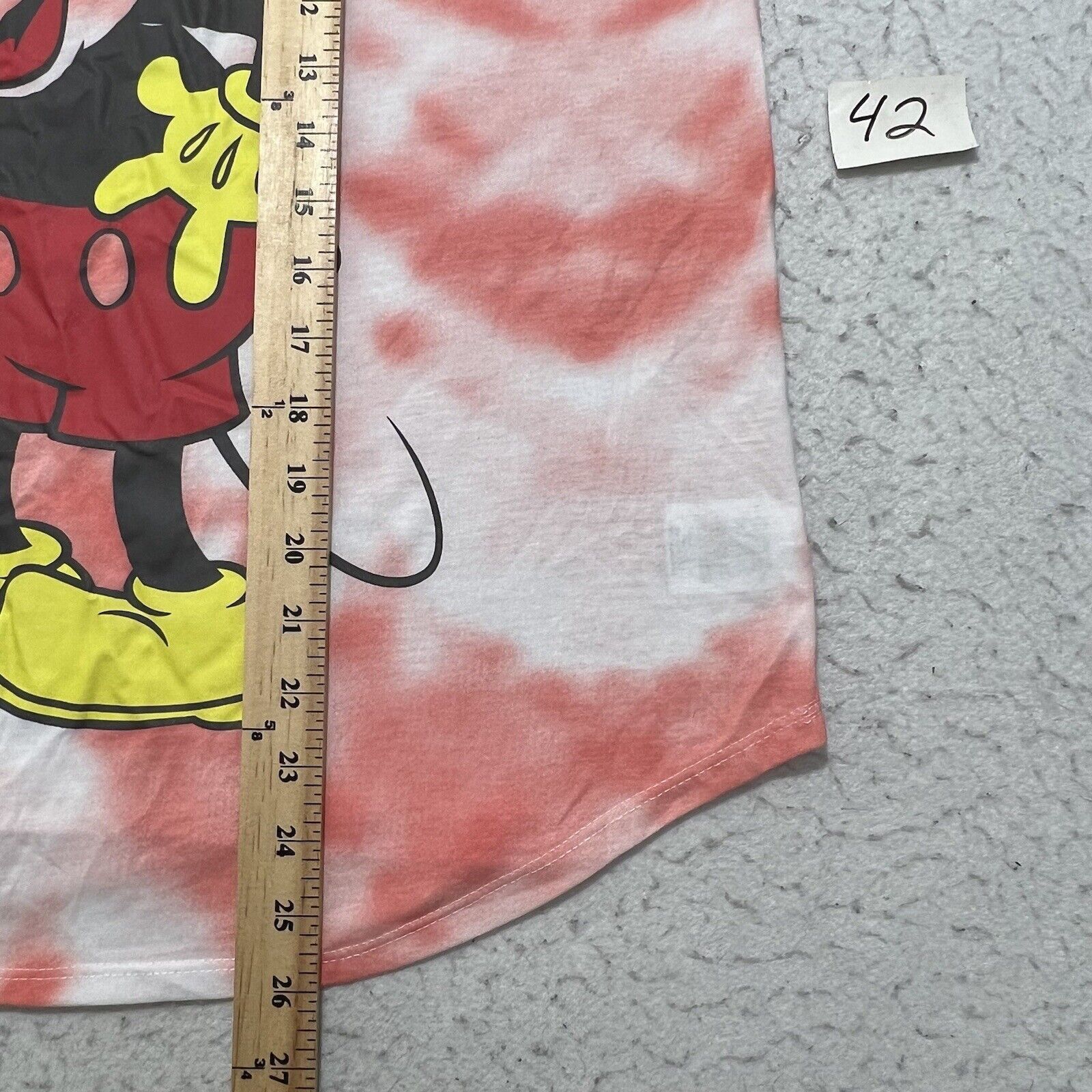 Disney Disney Mickey Mouse XXL Tee Pink Tie Dye Graphic T Shirt Size XXL / US 16-18 / IT 52-54 - 9 Thumbnail