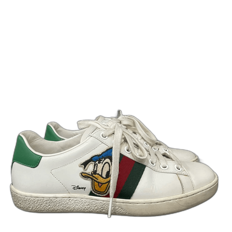 Gucci Gucci Donald Duck White Sneakers Size 35 Size US 5 / IT 35 - 1 Thumbnail