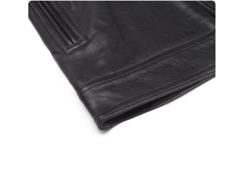 Rick Owens Rick Owens Men's Black Slim Fit Leather Jacket Size US S / EU 44-46 / 1 - 2 Thumbnail