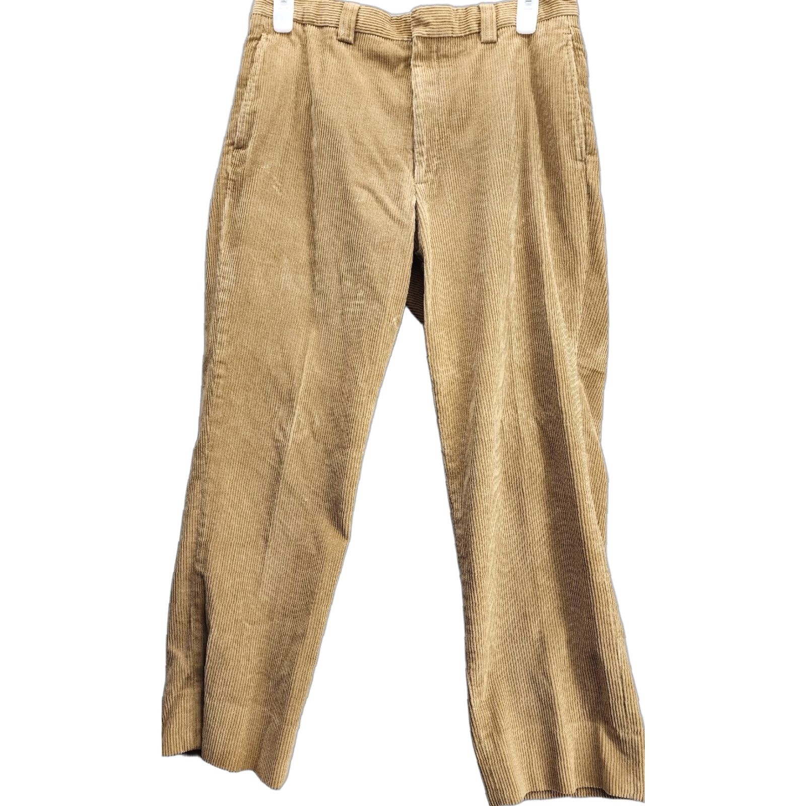 Vintage LL Bean Classic Fit Pants Mens 34 X 28 Corduroy Brown Straight Leg Chino Pockets Seasonal Fall Spring Summer Winter Regular Mens Size US 34 / EU 50 - 1 Thumbnail