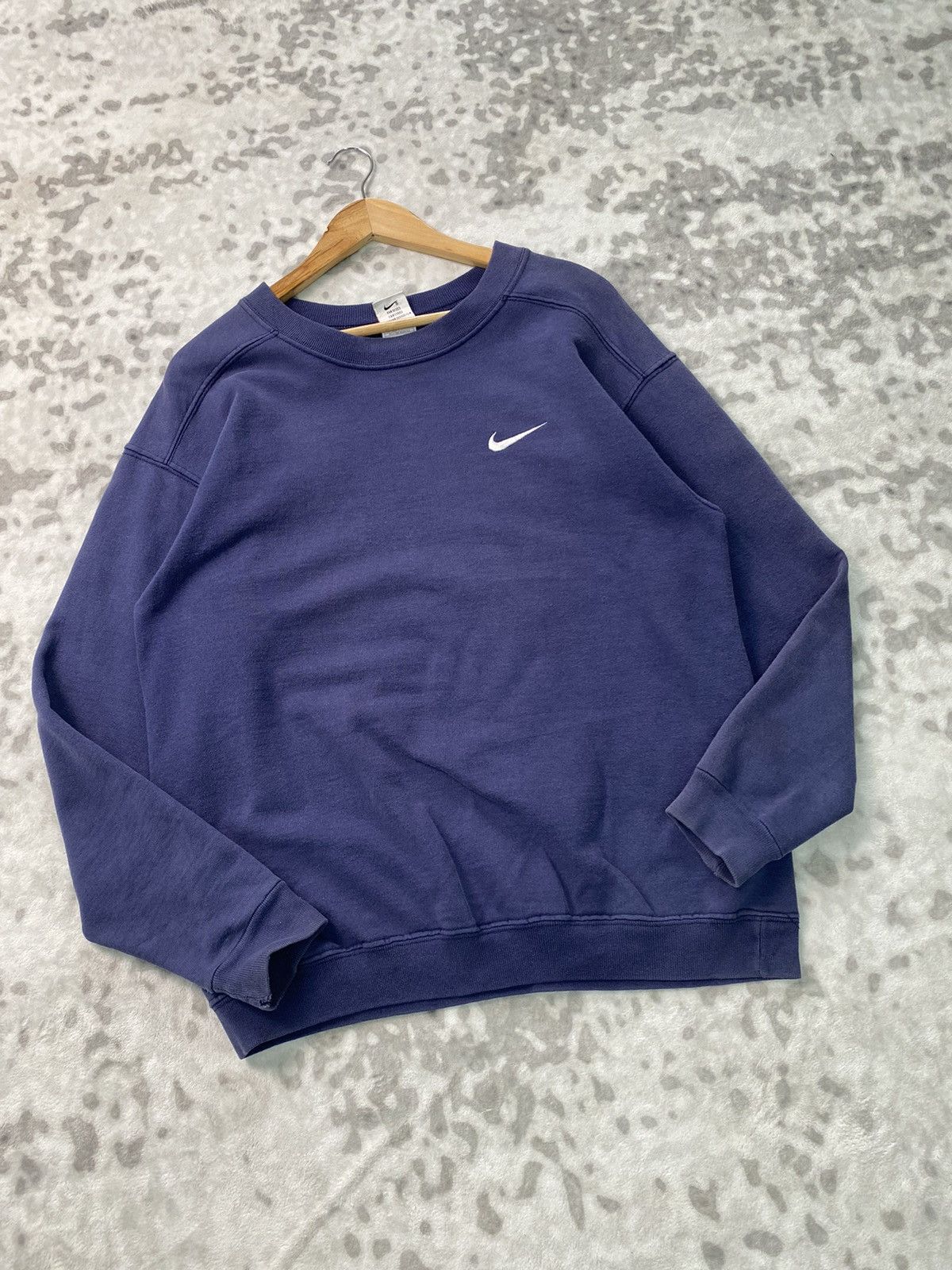 Nike VINTAGE FADED NIKE SMALL SWOOSH 80s BLUE Size US M / EU 48-50 / 2 - 1 Thumbnail