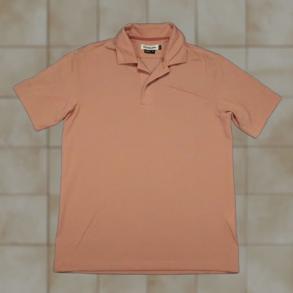 Vintage VINTAGE Tom Beckbe Polo Shirt Mens Small Orange Short Sleeve Stretch Pique Golf Salmon Size US S / EU 44-46 / 1 - 1 Thumbnail