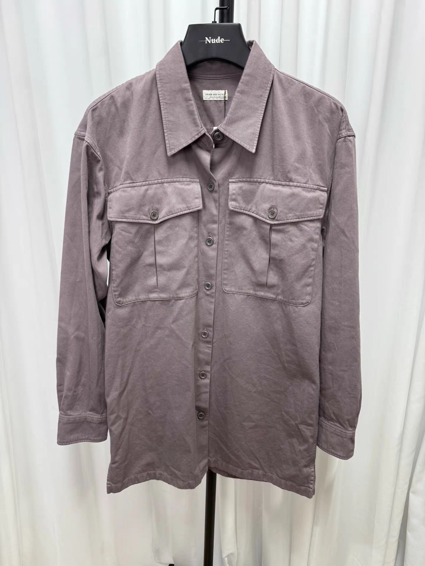 Dries Van Noten Dries Van Noten Lavender Button-Up Jacket K20 Size US XS / EU 42 / 0 - 1 Thumbnail