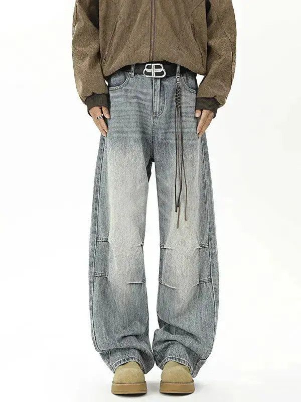 Japanese Brand Retro loose tie dye micro flared jeans Size US 32 / EU 48 - 1 Thumbnail