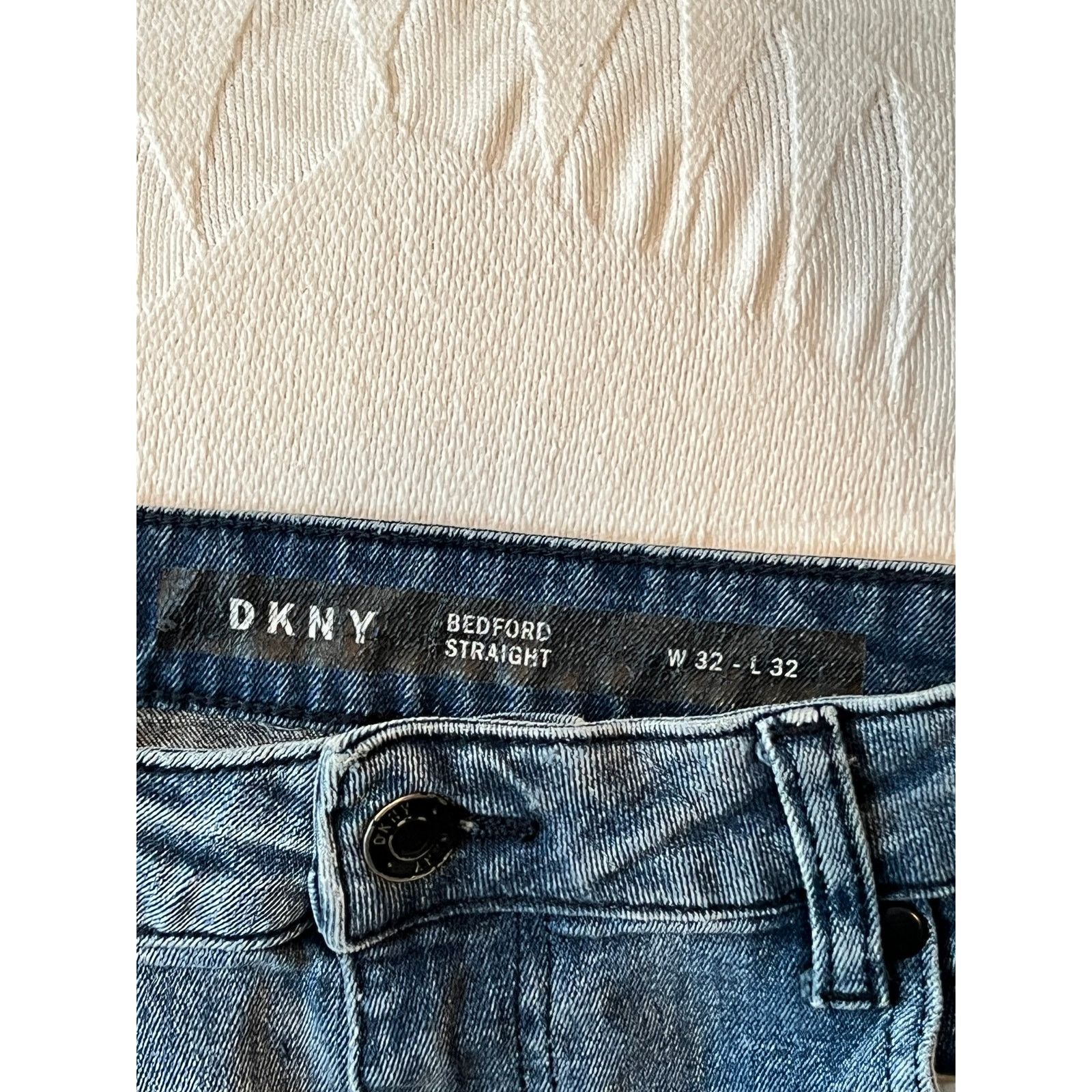 DKNY DKNY Bedford Slim Fit Jeans Blue Mens 32x32 Size US 38 / EU 54 - 3 Thumbnail