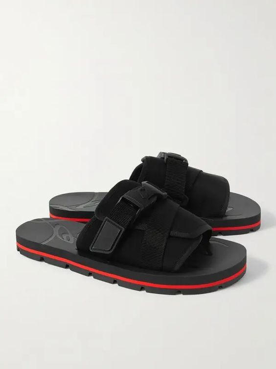 Christian Louboutin o1bcso1str1024 Siwa Clip Flat in Black Size US 10 / EU 43 - 1 Thumbnail