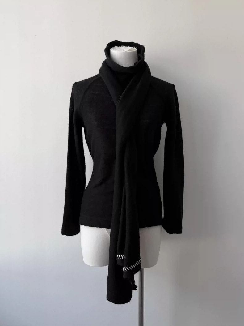 Yohji Yamamoto yohji yamamoto size 2 12AW Mainline Wool Ribbon Scarf long Size M / US 6-8 / IT 42-44 - 2 Thumbnail