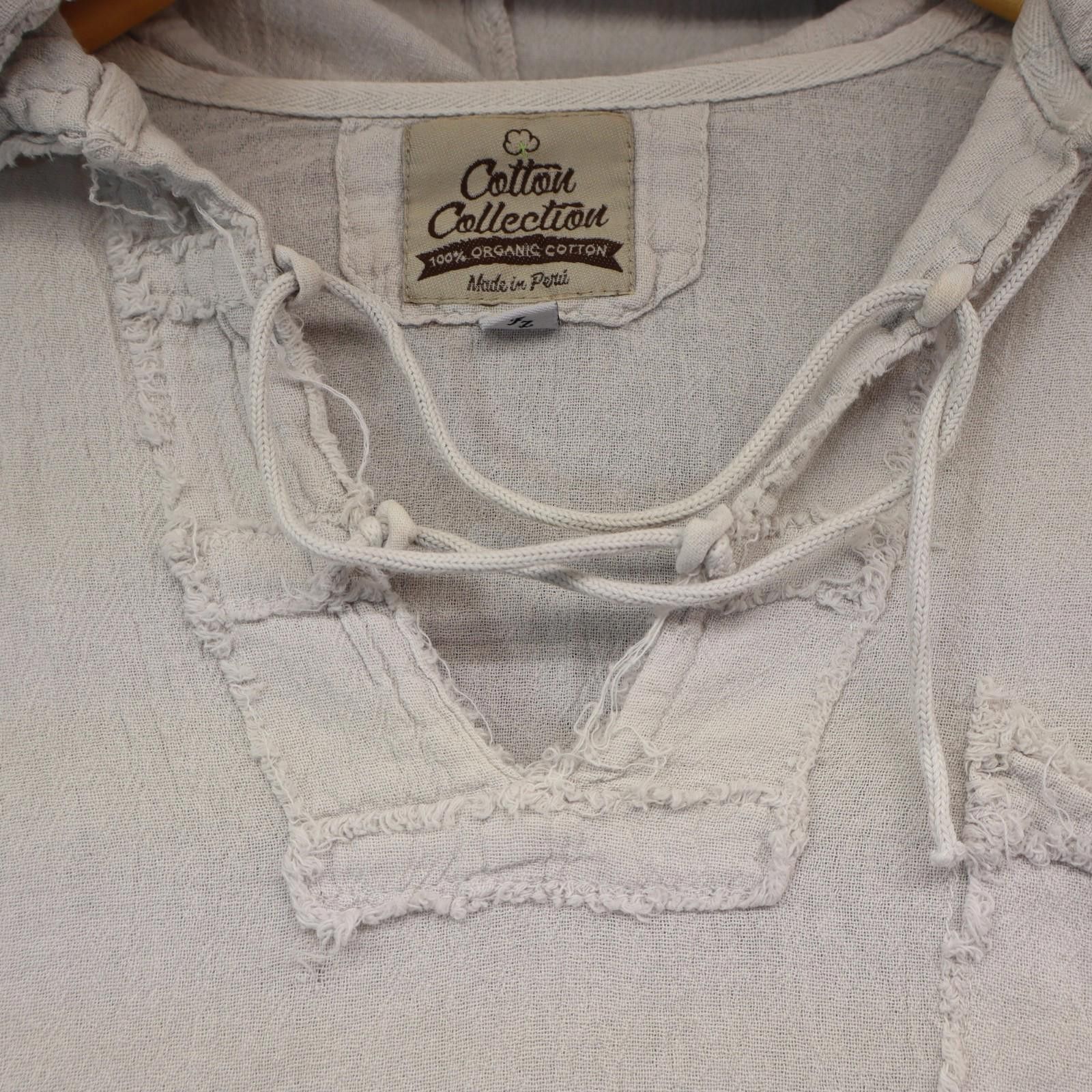 Other Cotton Collection Women Medium Cotton Tunic Hoodie Boho Size M / US 6-8 / IT 42-44 - 3 Thumbnail