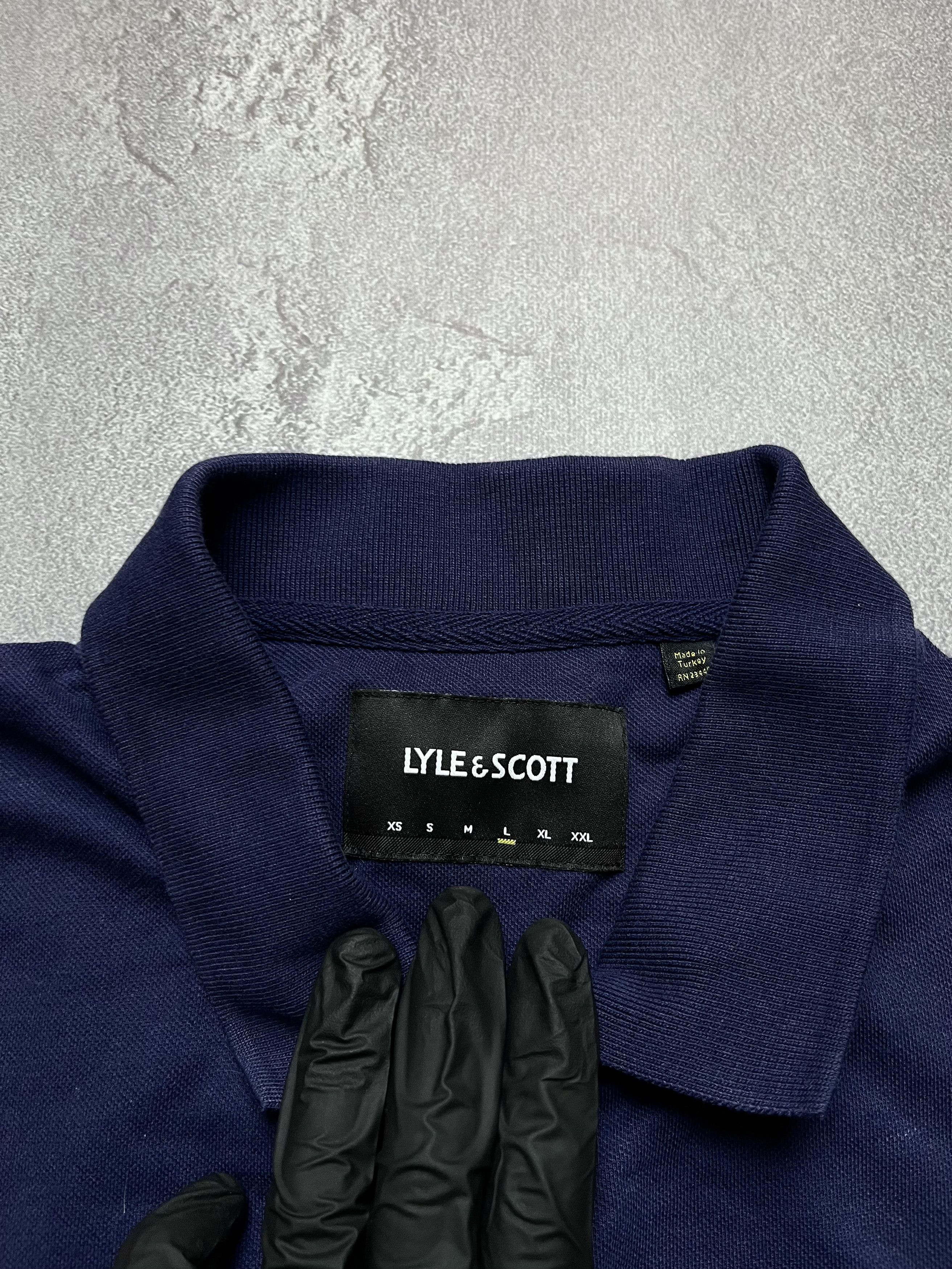 Lyle & Scott Vintage Long Sleeve Lyle Scott Big Logo Casual Striped Size US L / EU 52-54 / 3 - 5 Thumbnail