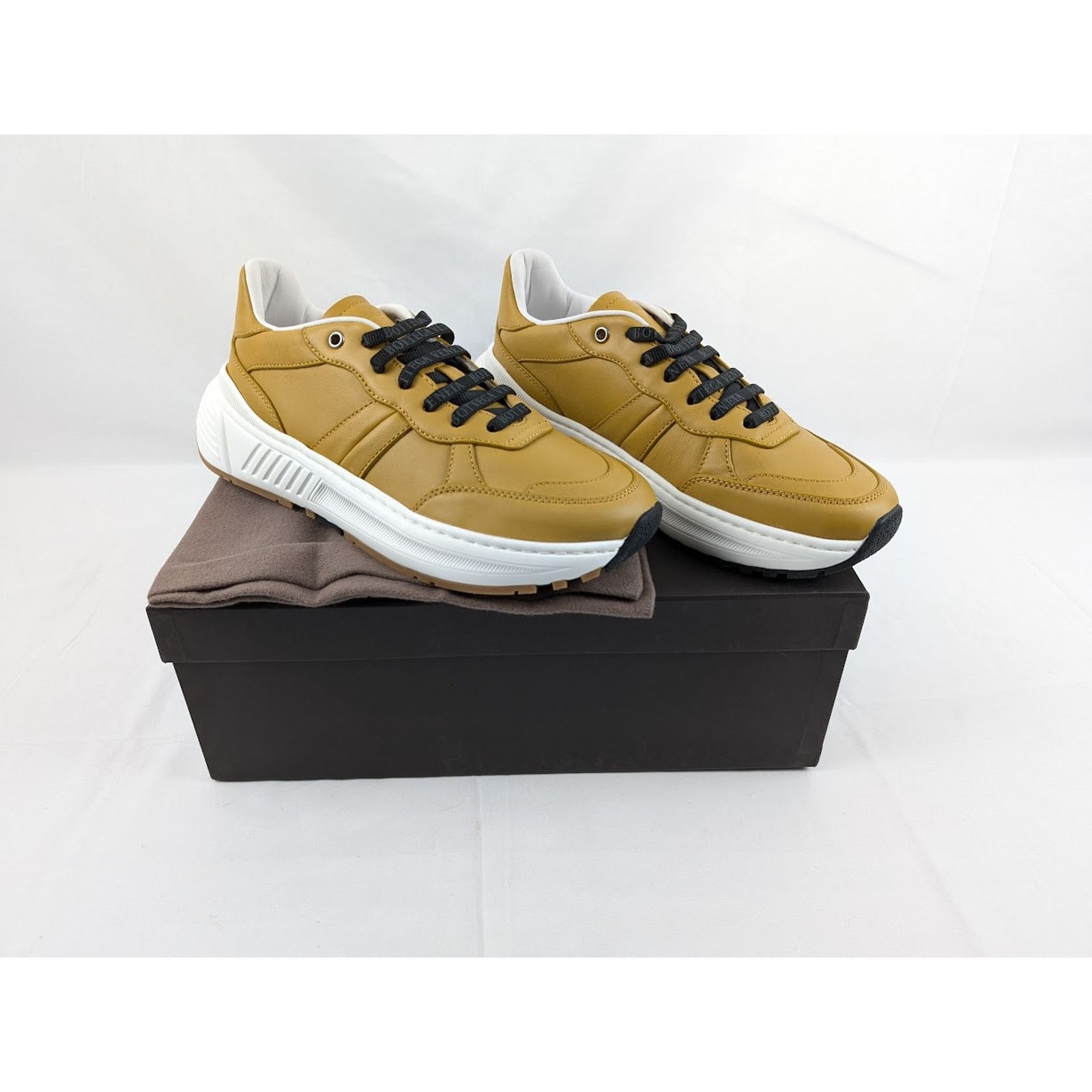 Bottega Veneta o1rshd1 Scarpa Pelle Sneakers Speedster in Butter Scotch Size US 8.5 / EU 41-42 - 21 Thumbnail