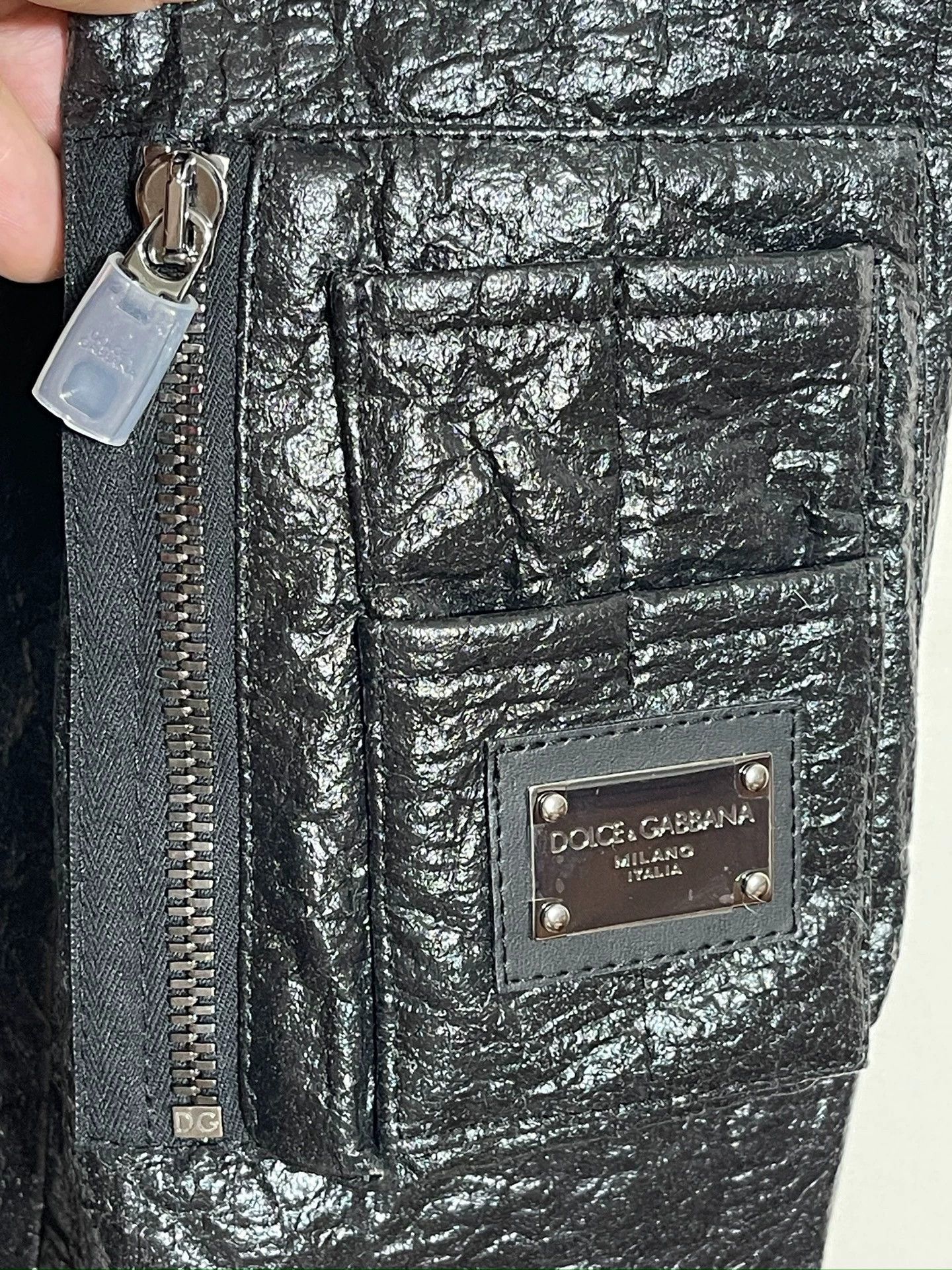 Dolce & Gabbana Dolce & Gabbana Crackled Oversize Jacket 46 Size US S / EU 44-46 / 1 - 4 Thumbnail