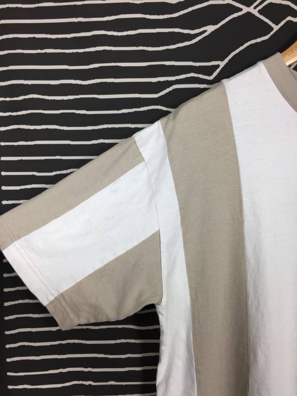 Japanese Brand × Vintage Vtg Milk Boy Japanese Brand Vertical Striped Tee Size US L / EU 52-54 / 3 - 4 Thumbnail