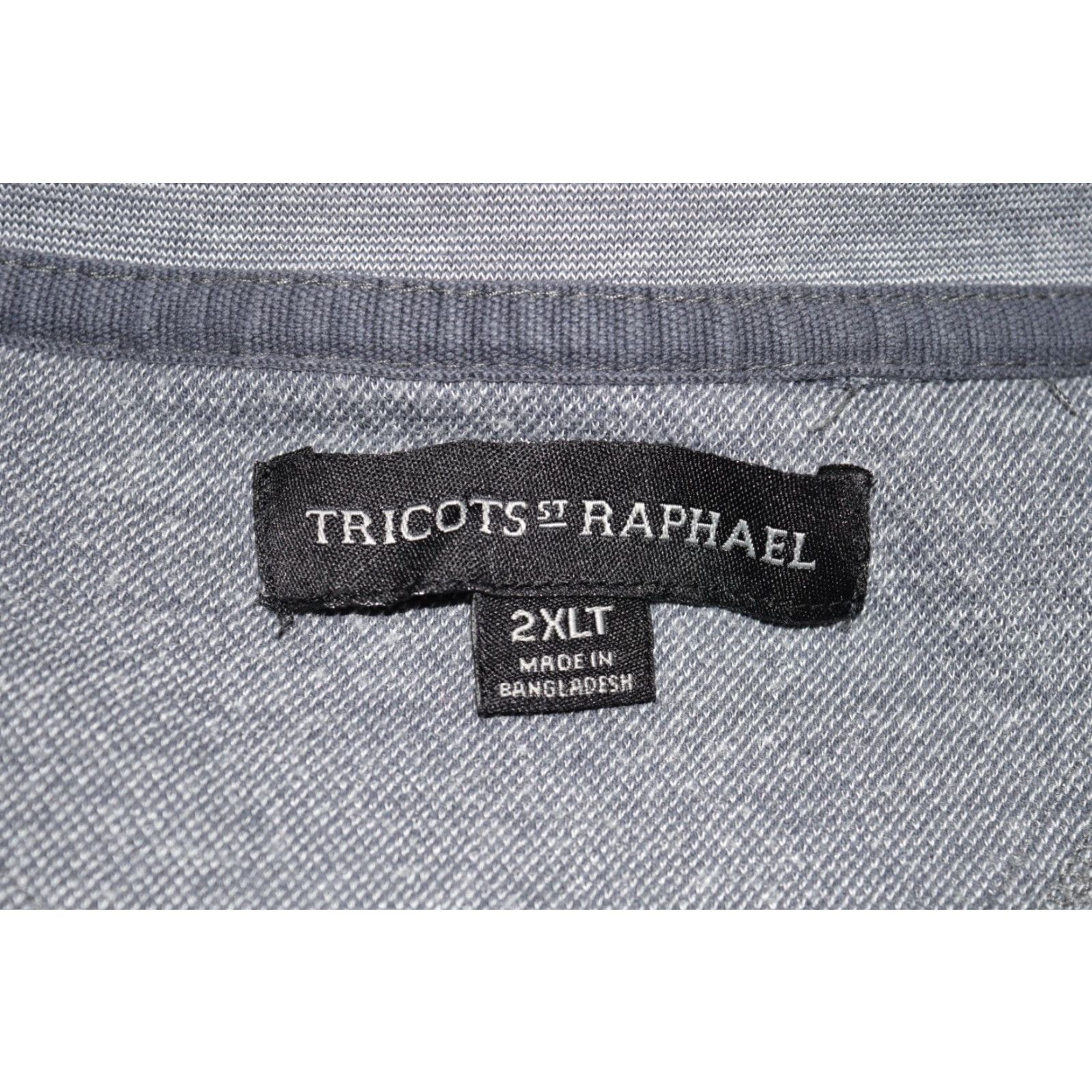 Vintage TRICOTS ST RAPHAEL 1/4 ZIP SWEATER HERRINGBONE PATTERN GREY SIZE 2XLT MEN Pullover Knit Golf Casual 1/4 Zip Size US XXL / EU 58 / 5 - 6 Thumbnail