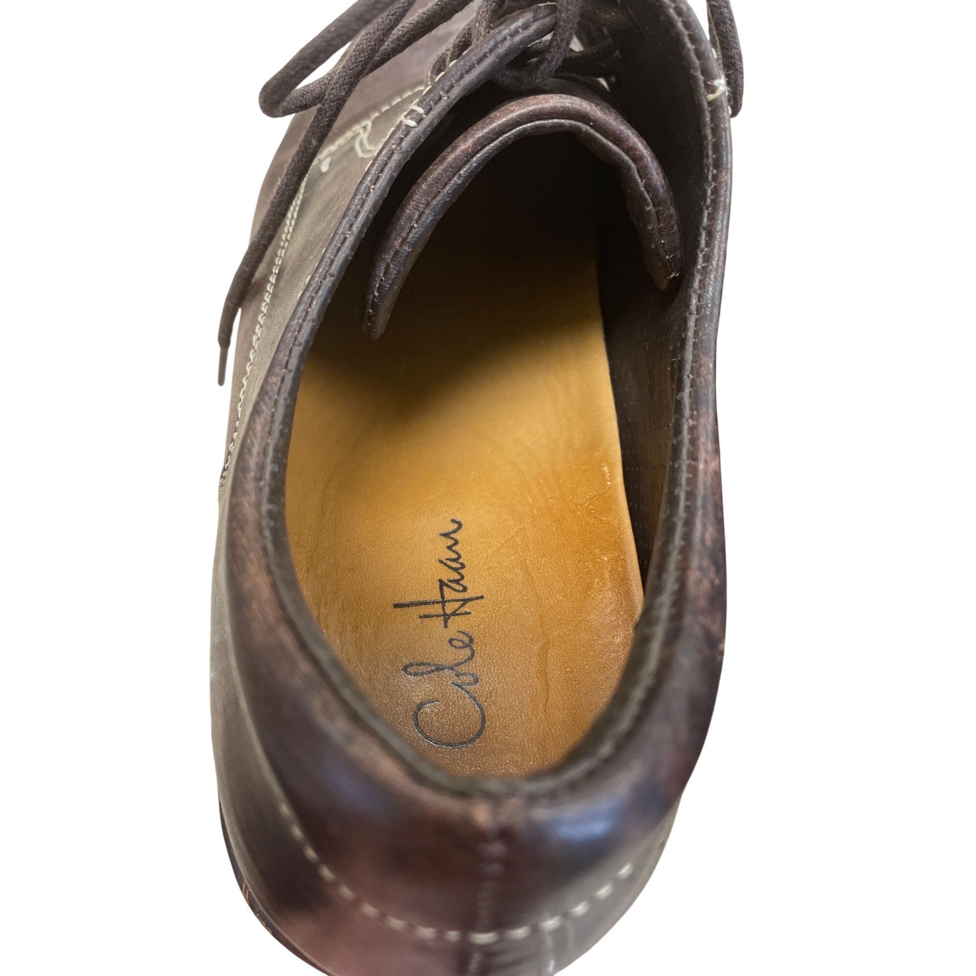 Cole Haan Cole Haan Mens Brown Leather Lace-Up Oxford Dress Shoes Size Size US 9 / EU 42 - 9 Thumbnail