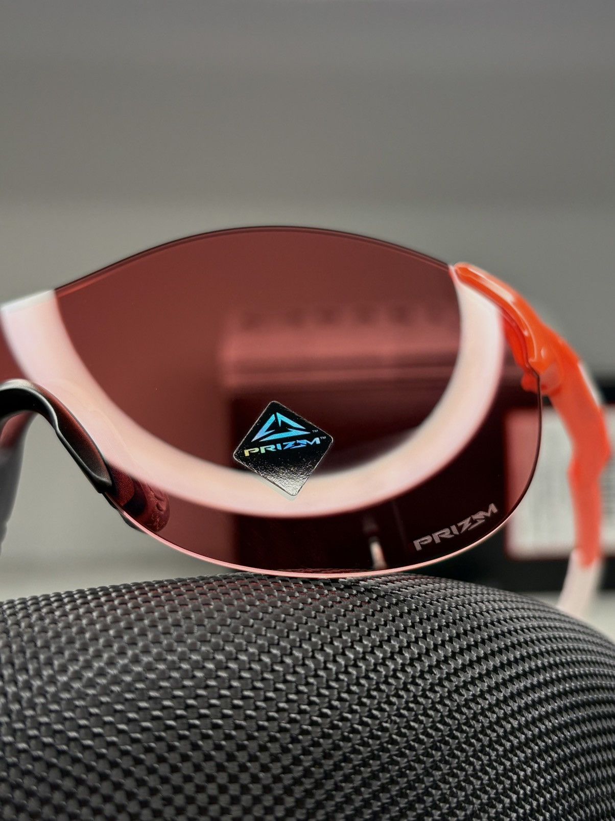 Oakley Oakley EVZero Ascend Safety Orange / Prizm Peach Glasses Size ONE SIZE - 8 Thumbnail