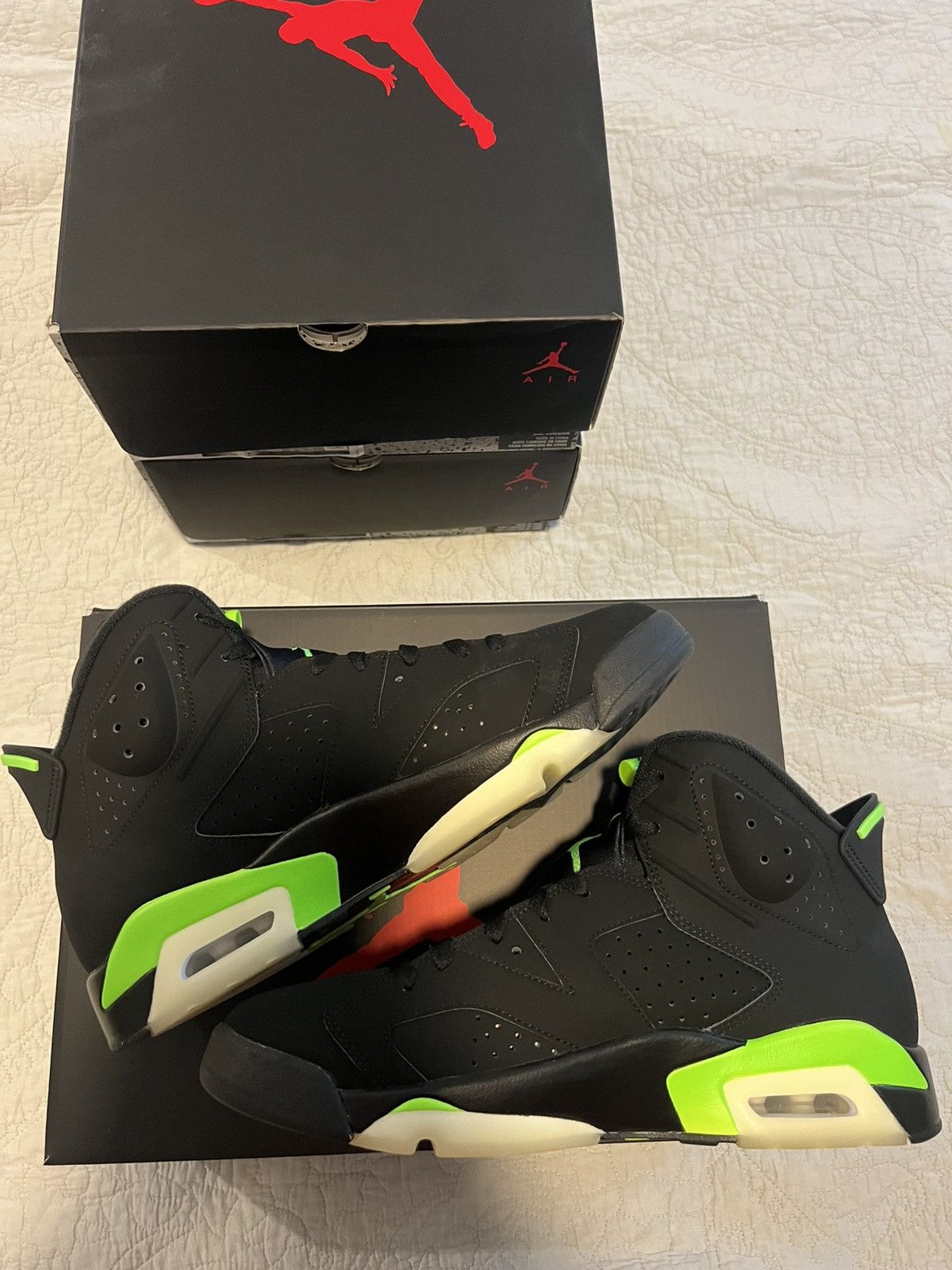 Jordan Brand Air Jordan 6 Retro Electric Green 2021 Mens Size 9, 10.5, 11 Size US 10.5 / EU 43-44 - 2 Thumbnail