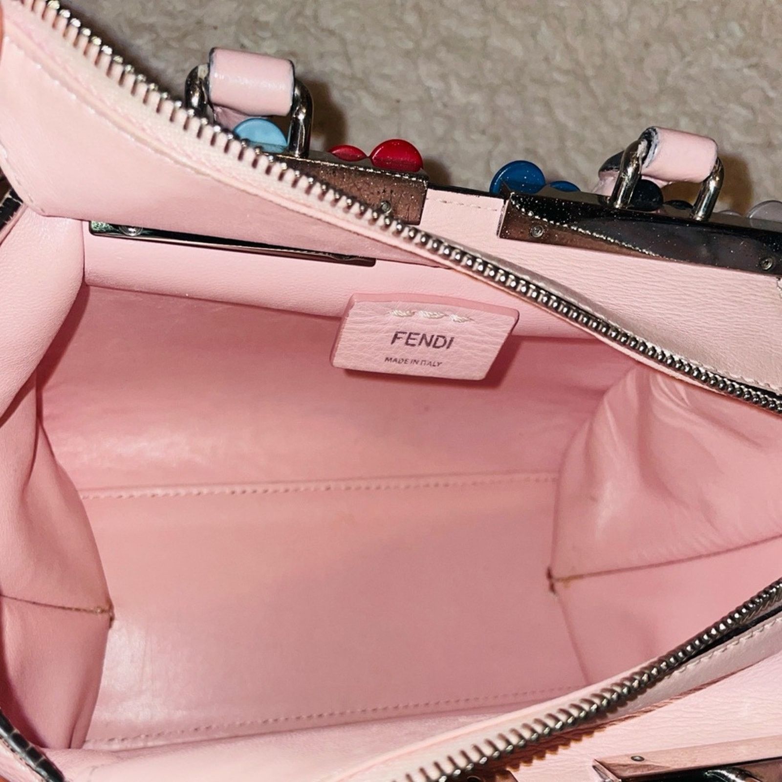 Fendi Fendi 3Jours Flowerland Mini Tote Pink Crossbody Size ONE SIZE - 12 Thumbnail