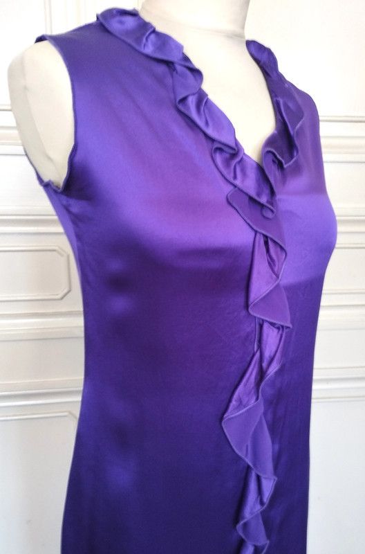 Designer Regina Rubens Robe Cocktail Soirée Soie T2 TM Size M / US 6-8 / IT 42-44 - 8 Thumbnail