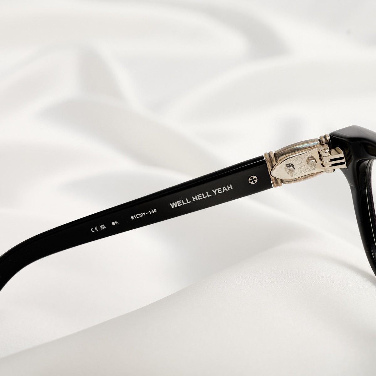 Chrome Hearts CHROME HEARTS WELL HELL YEAH BLACK GLASSES Size ONE SIZE - 5 Thumbnail