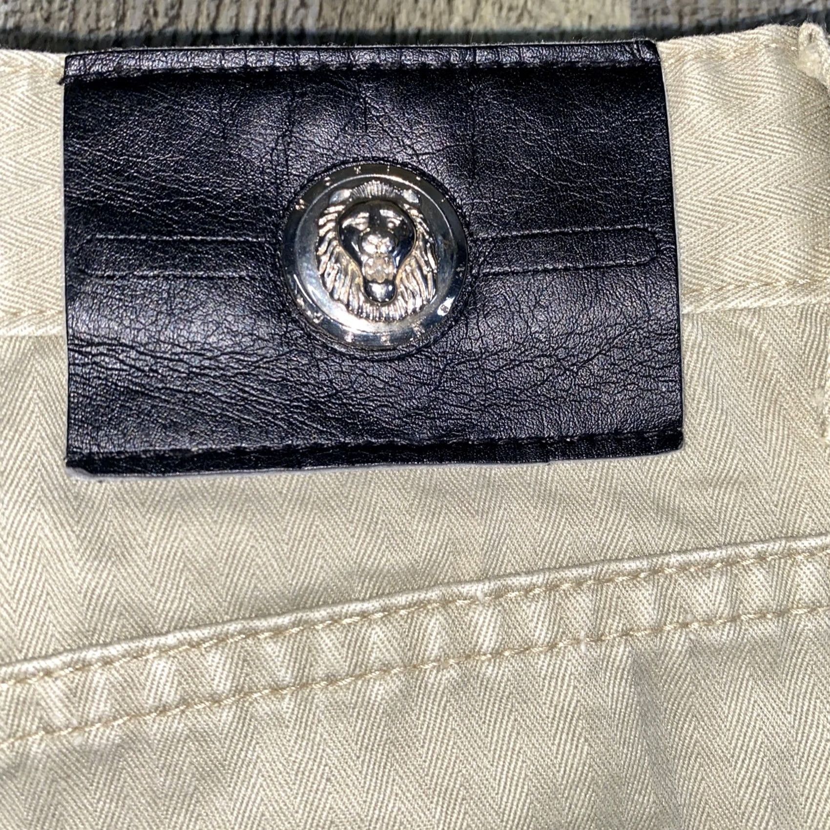 Vintage MAXINI Jeans Chino Pants Zipper Fly 100% Cotton Men’s Actual Size 31x29 Beige 5-Pocket Design Regular Men Size US 31 - 3 Thumbnail