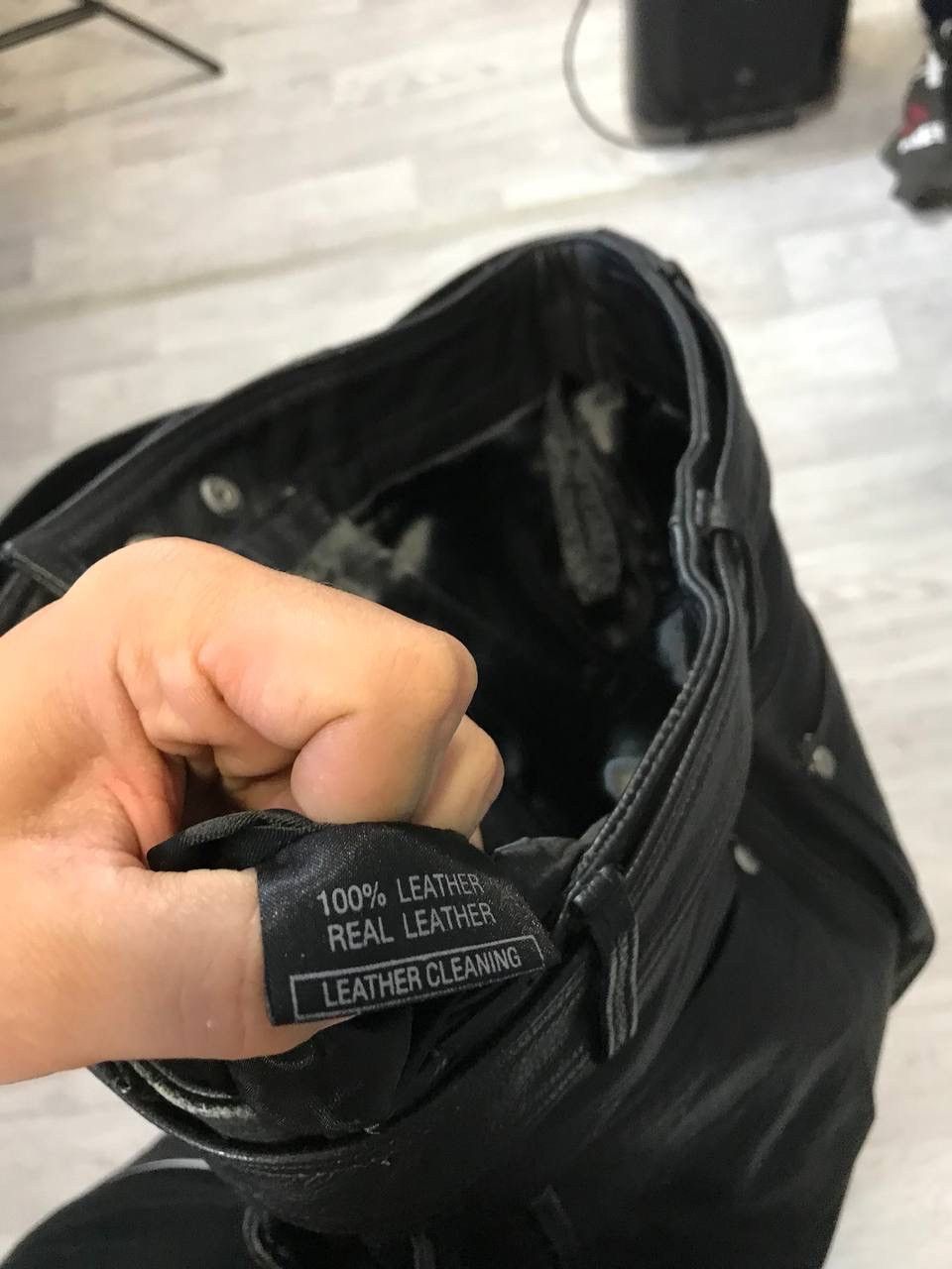 Leather Leather hype Y2K Travis Scott style pants Size US 30 / EU 46 - 6 Thumbnail
