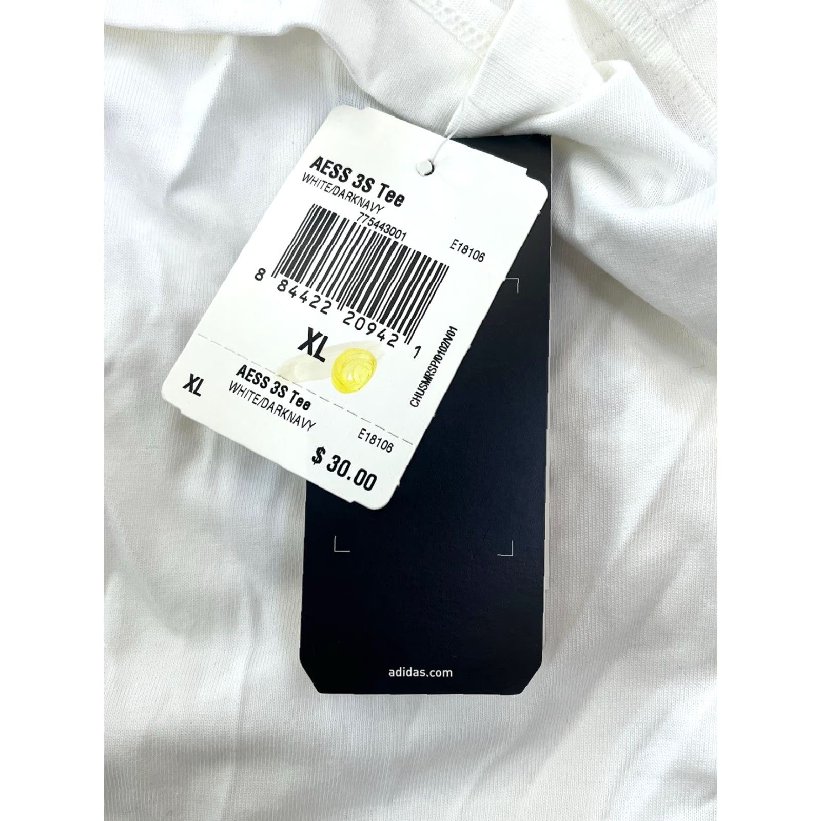 Adidas adidas clima365 T-Shirt Mens XL Short Sleeve White NWT 2008 Deadstock grey logo 32" long 24.5" across Size US XL / EU 56 / 4 - 2 Thumbnail
