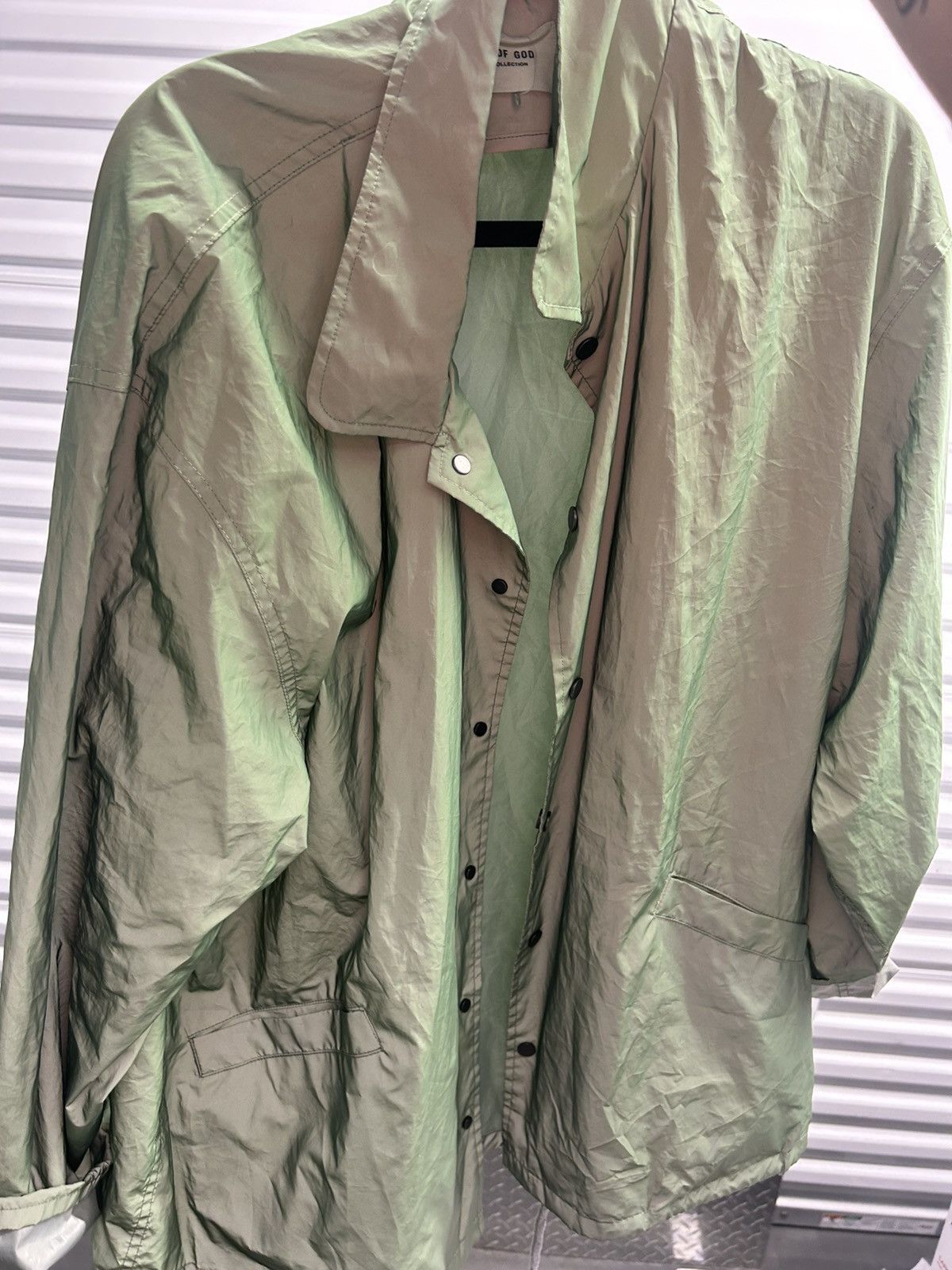 Fear of God Fear of God Sixth Collection Iridescent Green Coach Jacket Size US L / EU 52-54 / 3 - 2 Thumbnail