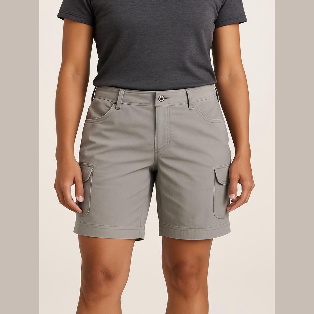 Kuhl Women's Kuhl Gray Cargo Shorts Size 10 Size 32" / US 10 / IT 46 - 1 Thumbnail