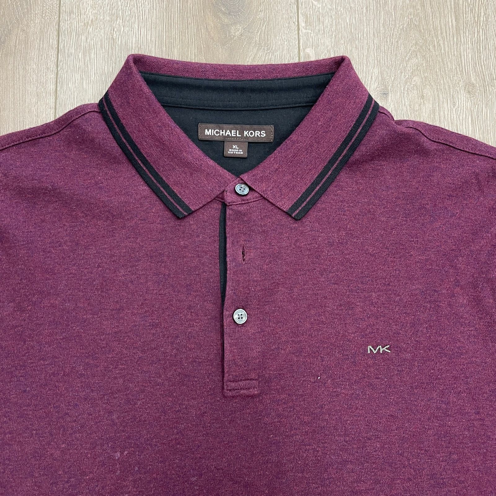 Michael Kors Michael Kors embroidered-logo golf polo shirt maroon size XL Size US XL / EU 56 / 4 - 2 Thumbnail