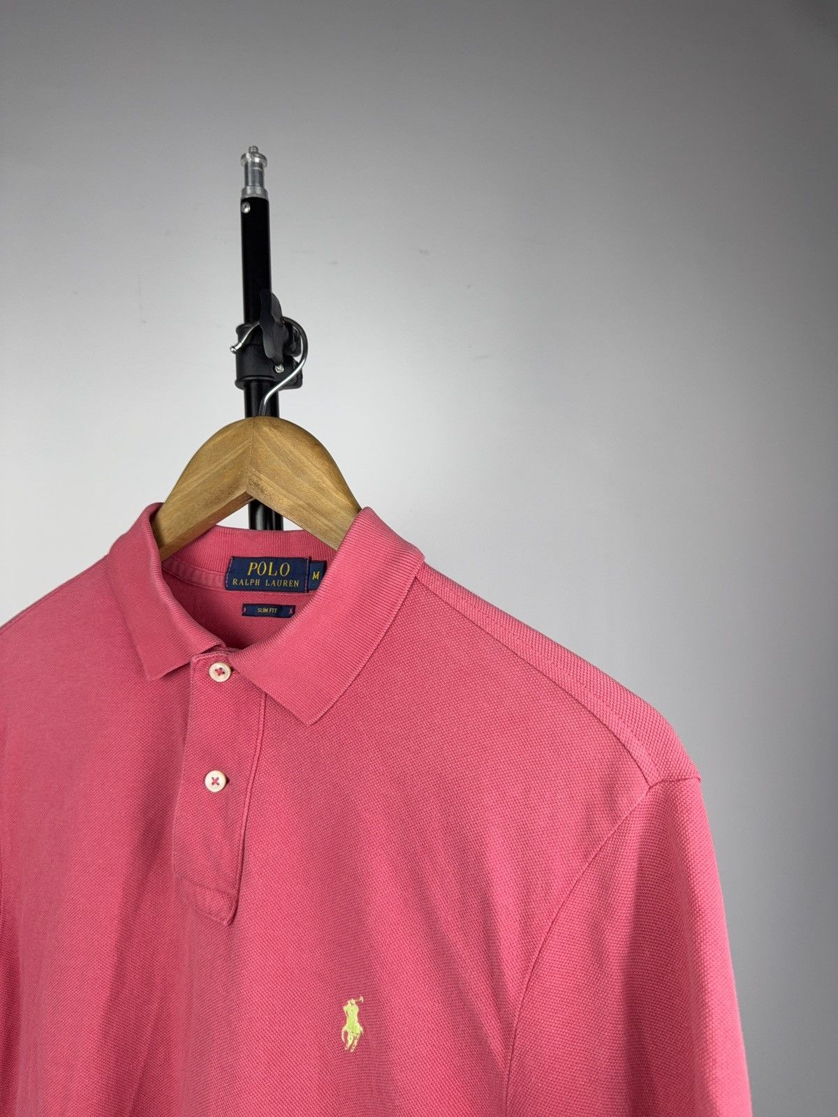 Polo Ralph Lauren 90s Retro Luxury 90s Polo Ralph Lauren Red Polo Shirt 🐎 Size US M / EU 48-50 / 2 - 7 Thumbnail