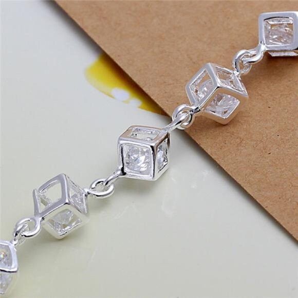 Other Women 925 Silver Bead Bracelet 8-9” Adjustable 9mm Lobster Size ONE SIZE - 4 Thumbnail