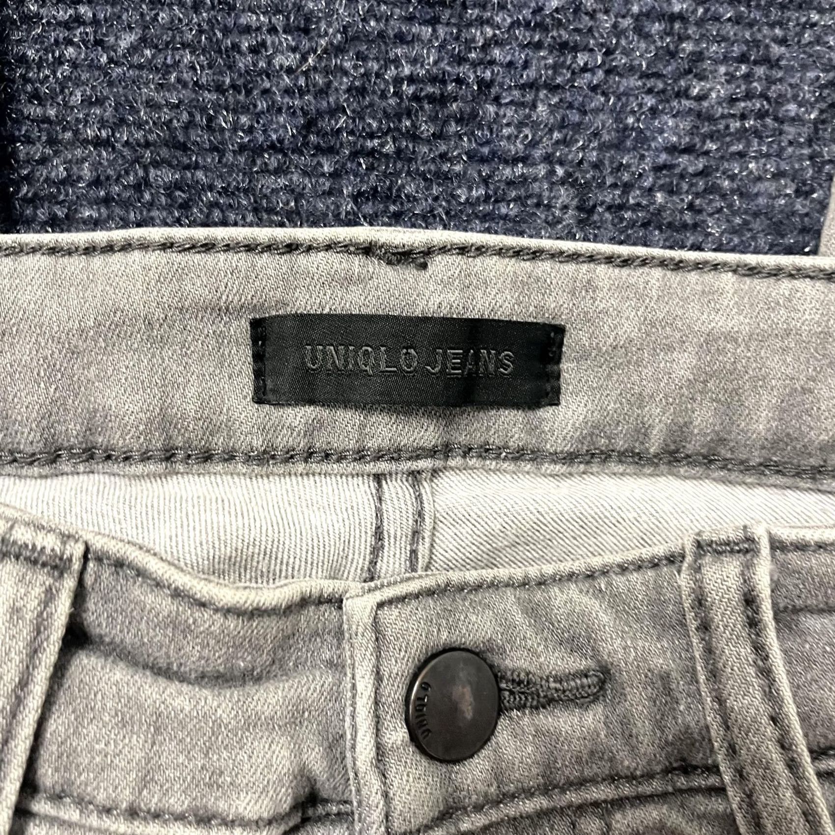 Uniqlo Uniqlo Womens Jeans Gray Skinny Stretch Denim Pants Casual Mid Rise Size 27" / US 4 / IT 40 - 2 Thumbnail