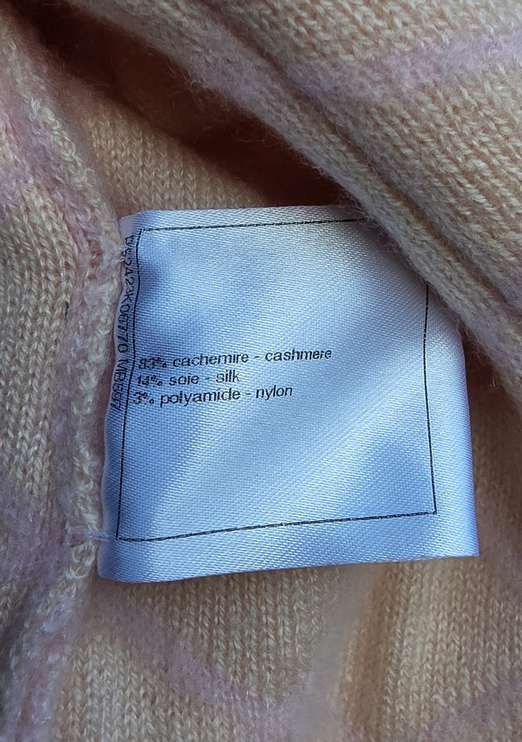 Chanel CHANEL Matelassé Pink Beige Knit Cardigan Jacket FR 38/US 6 Size S / US 4 / IT 40 - 8 Thumbnail