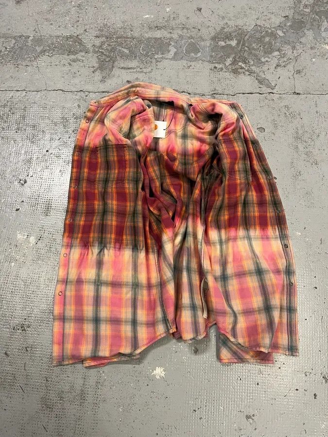 Diesel Diesel Summer Bleached Effect Western Checked Pink Shirt Size US M / EU 48-50 / 2 - 11 Thumbnail