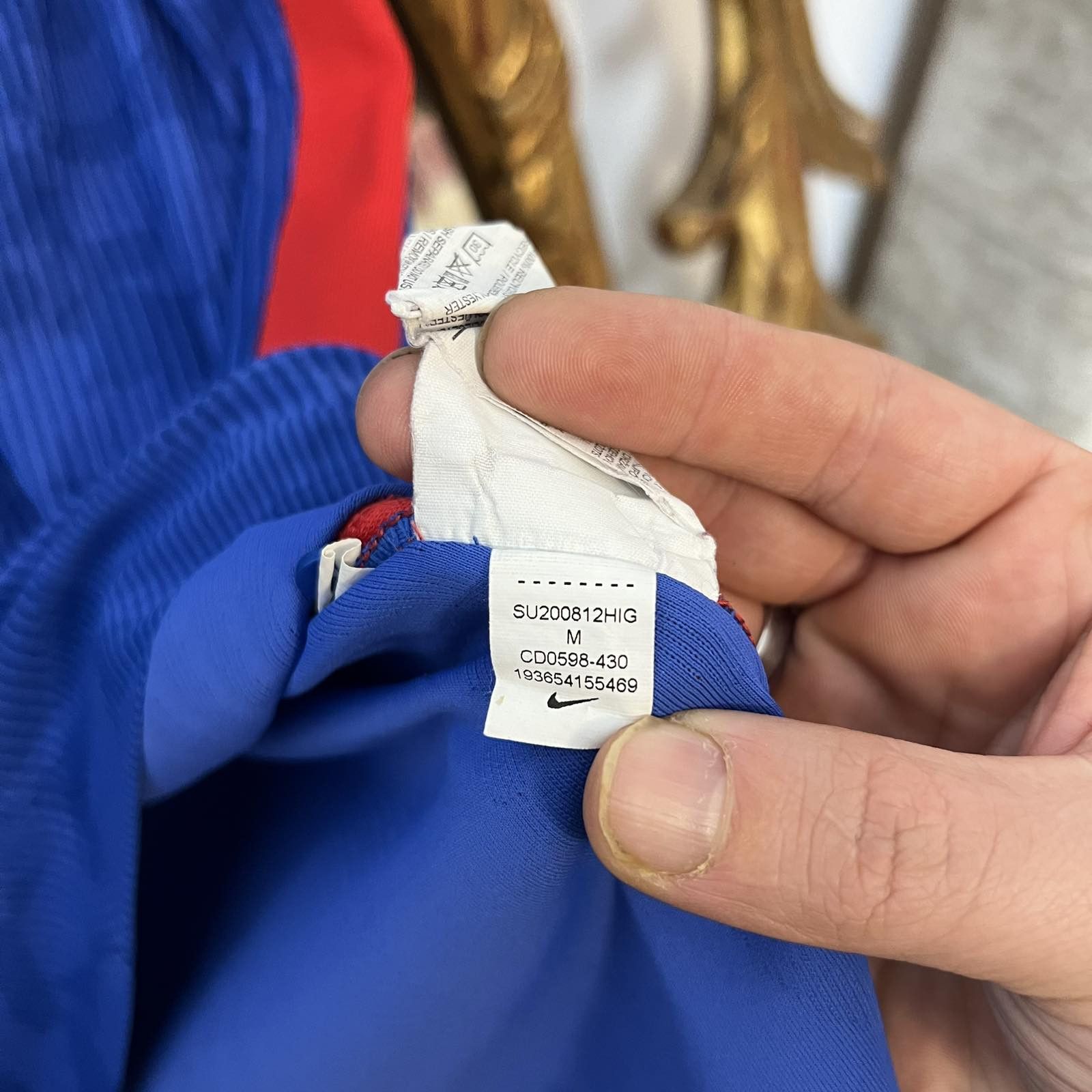 Nike England Nike Soccer Jersey 2020 Match Worn FIFA team Size US M / EU 48-50 / 2 - 5 Thumbnail