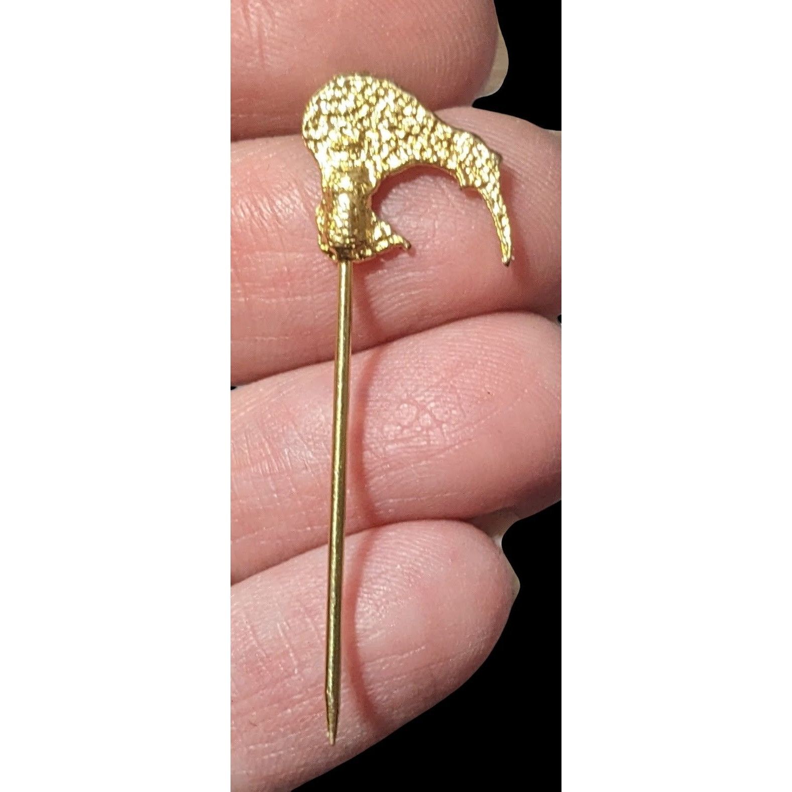 Other Vintage Kiwi Bird Gold Tone Collectible Stick Pin Size ONE SIZE - 2 Thumbnail