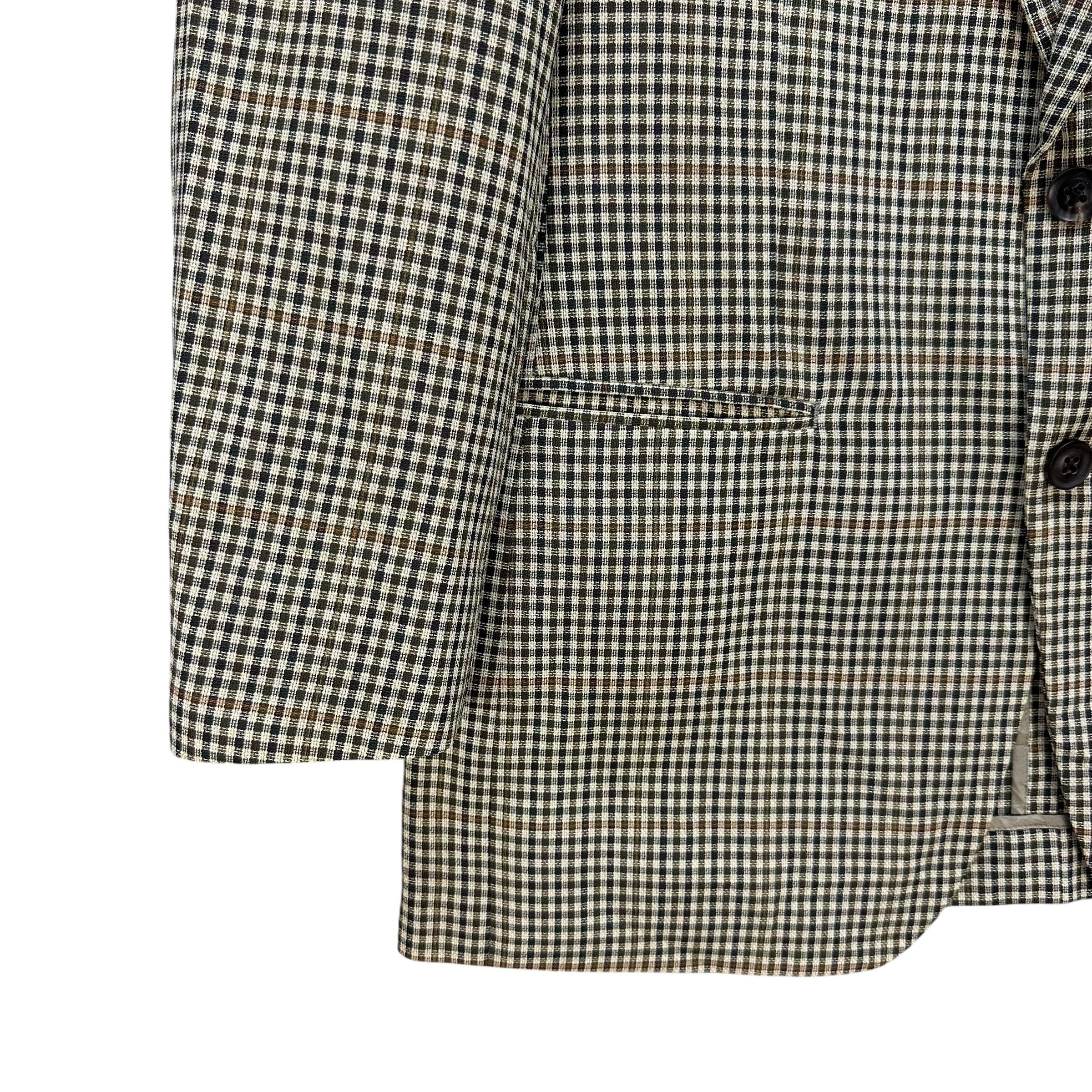 Burberry BURBERRY Small Check Wool Tailored Jacket Blazer #A73-1762 Size 40R - 4 Thumbnail