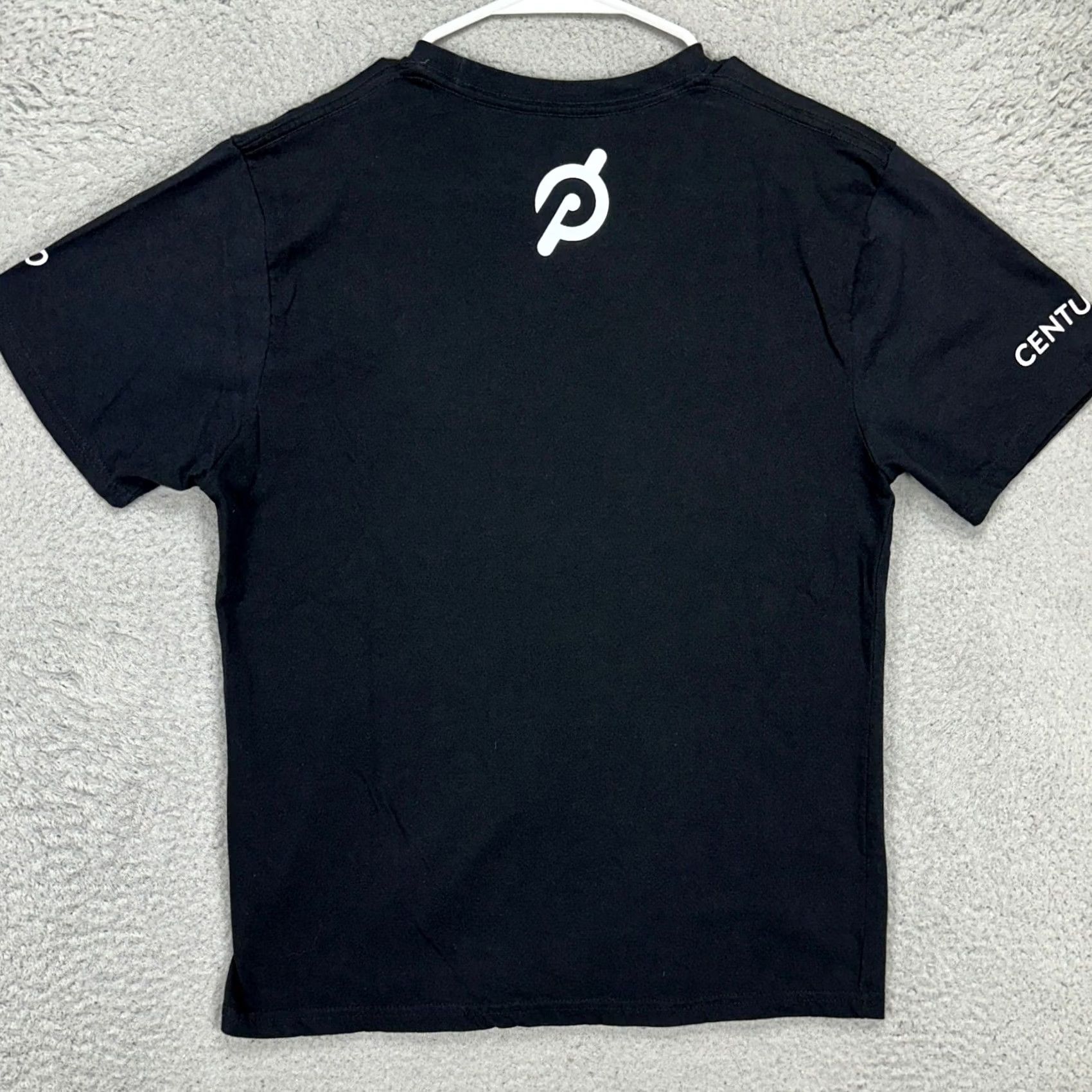 Vintage Peloton Women T-Shirt Medium Black Spellout Print Crew Neck Short Sleeve Tee Size M / US 6-8 / IT 42-44 - 3 Thumbnail
