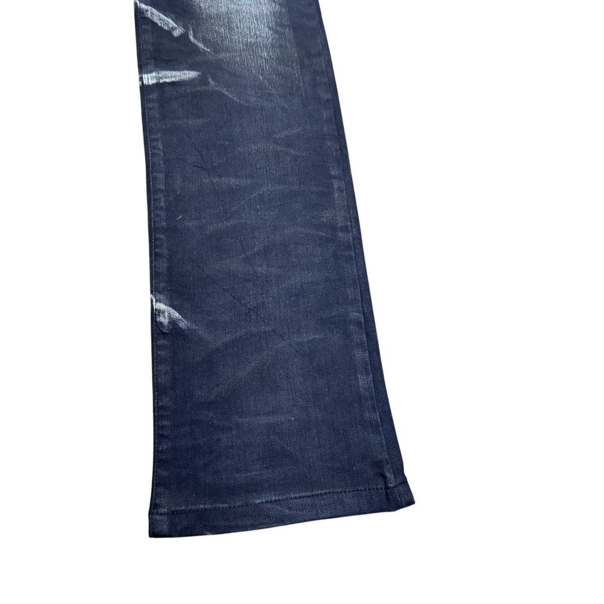 Tornado Mart Tornado Mart Black Whisker Denim Low Flare Jeans Size US 29 - 8 Thumbnail