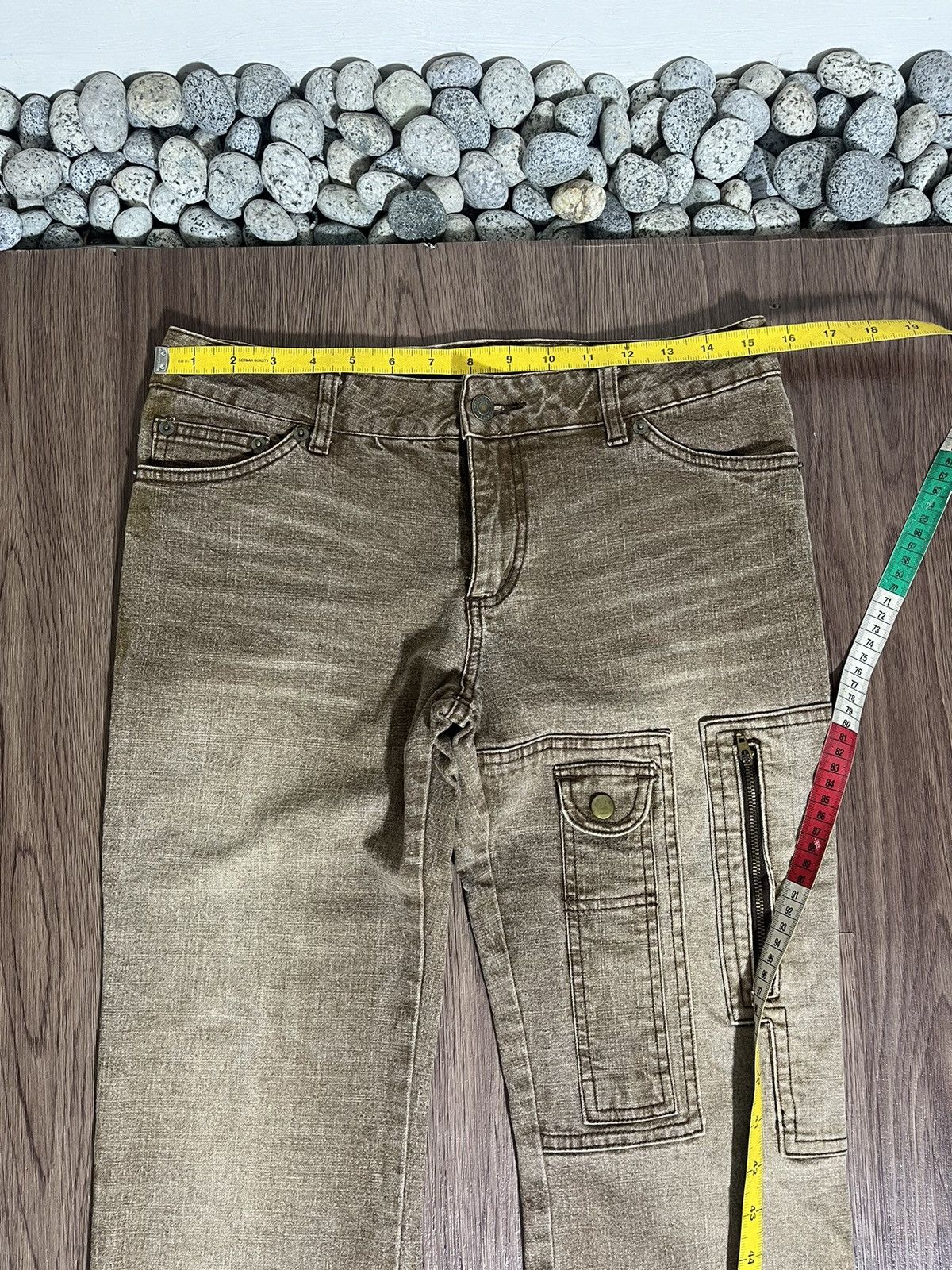 If Six Was Nine × Japanese Brand × Vintage Jouer Aux Echecs flare mudwash jeans rare design Size US 31 - 14 Thumbnail